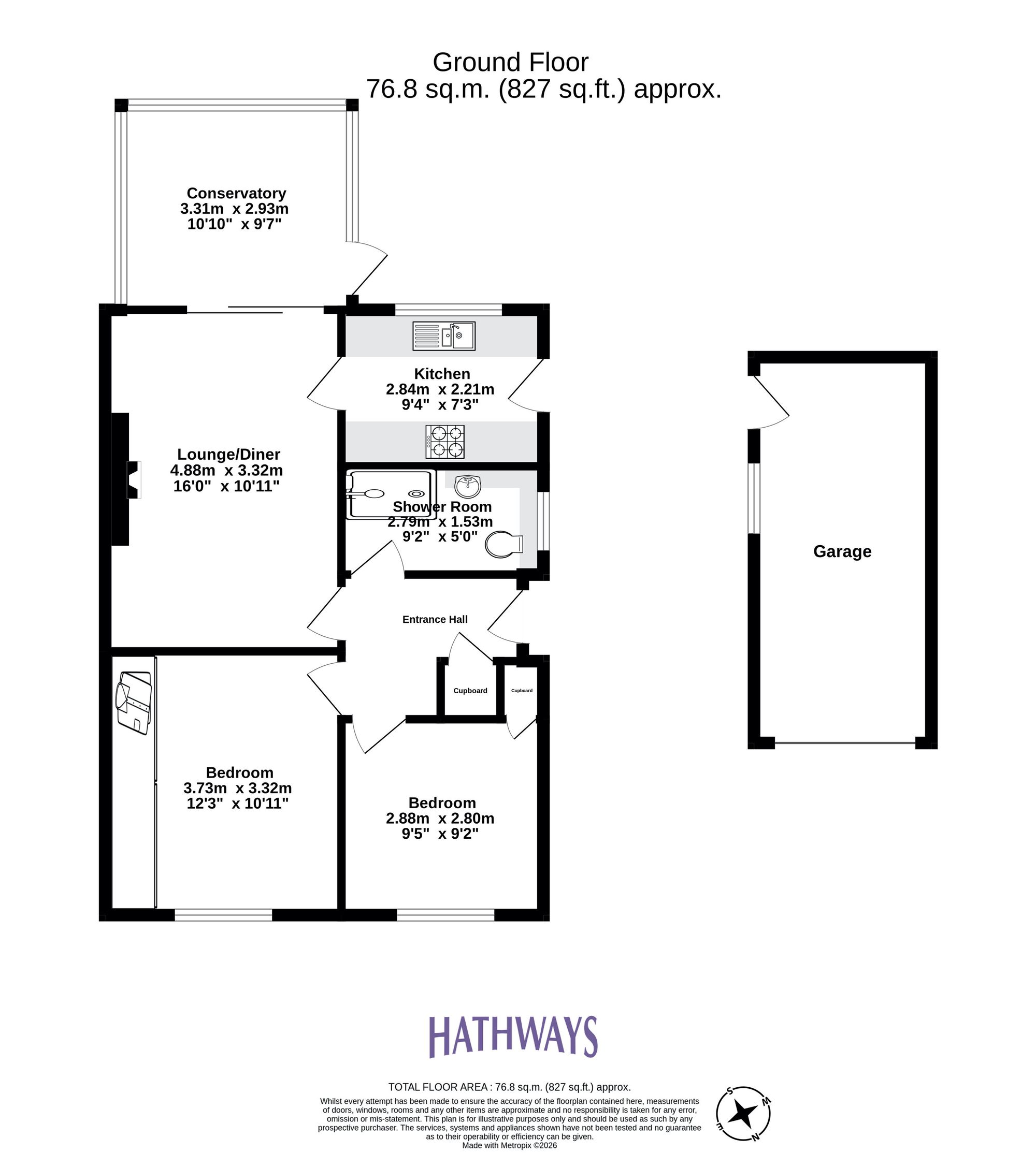 2 bed semi-detached bungalow for sale in Heol Madoc, Pontypool  - Property Image 2