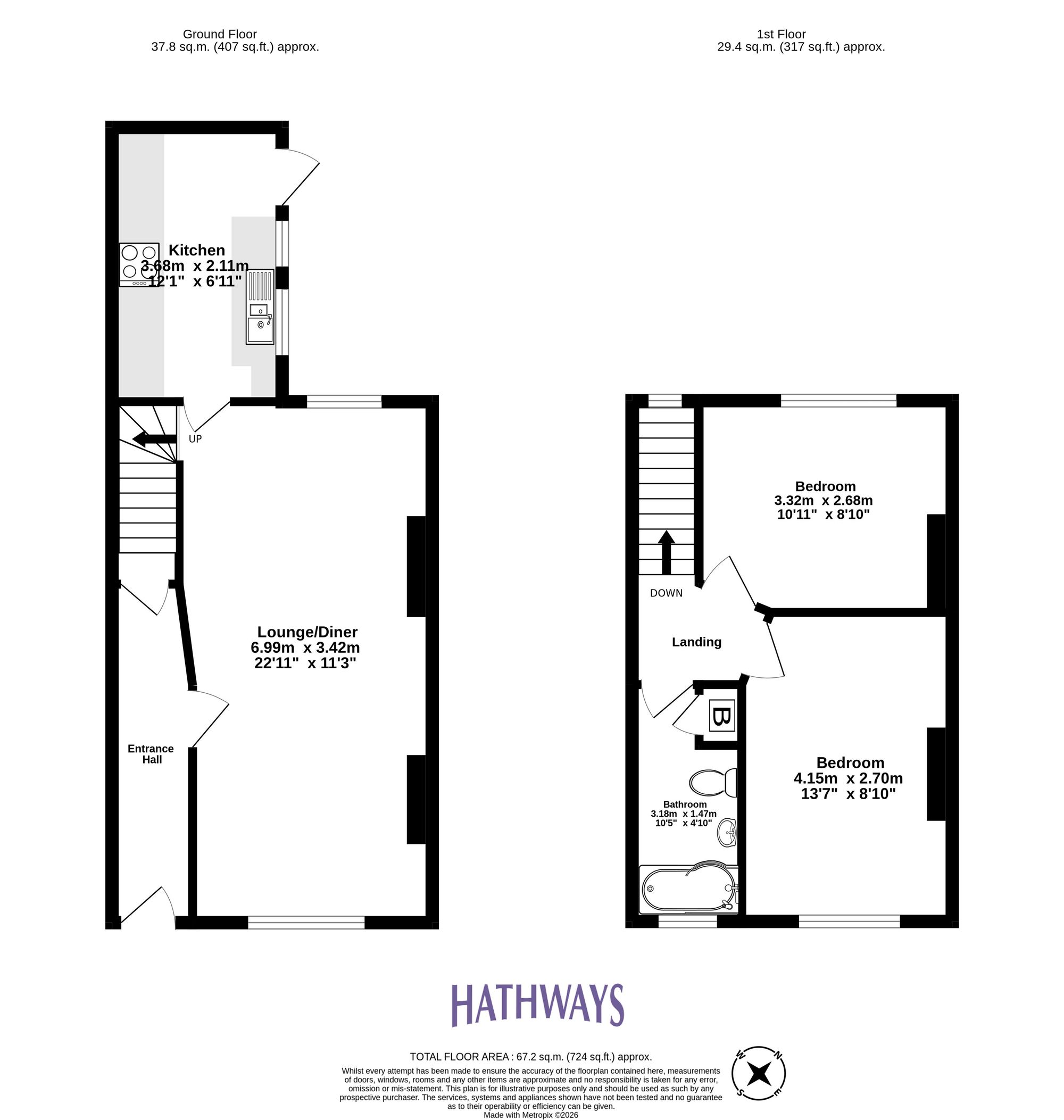 2 bed mid-terraced house for sale in New Street, Cwmbran 1