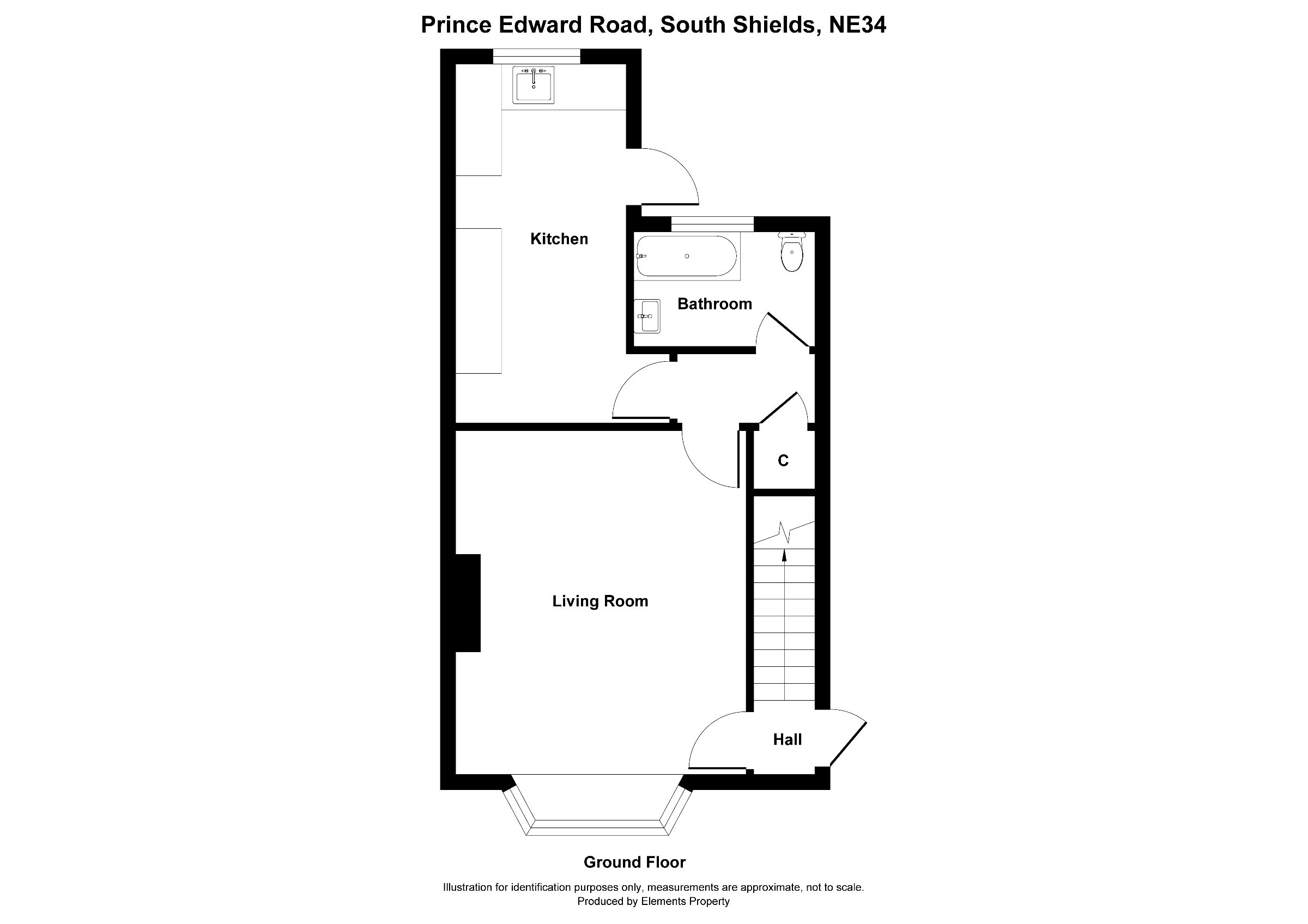 3 bed semi-detached house to rent in Prince Edward Road, South Shields - Property floorplan