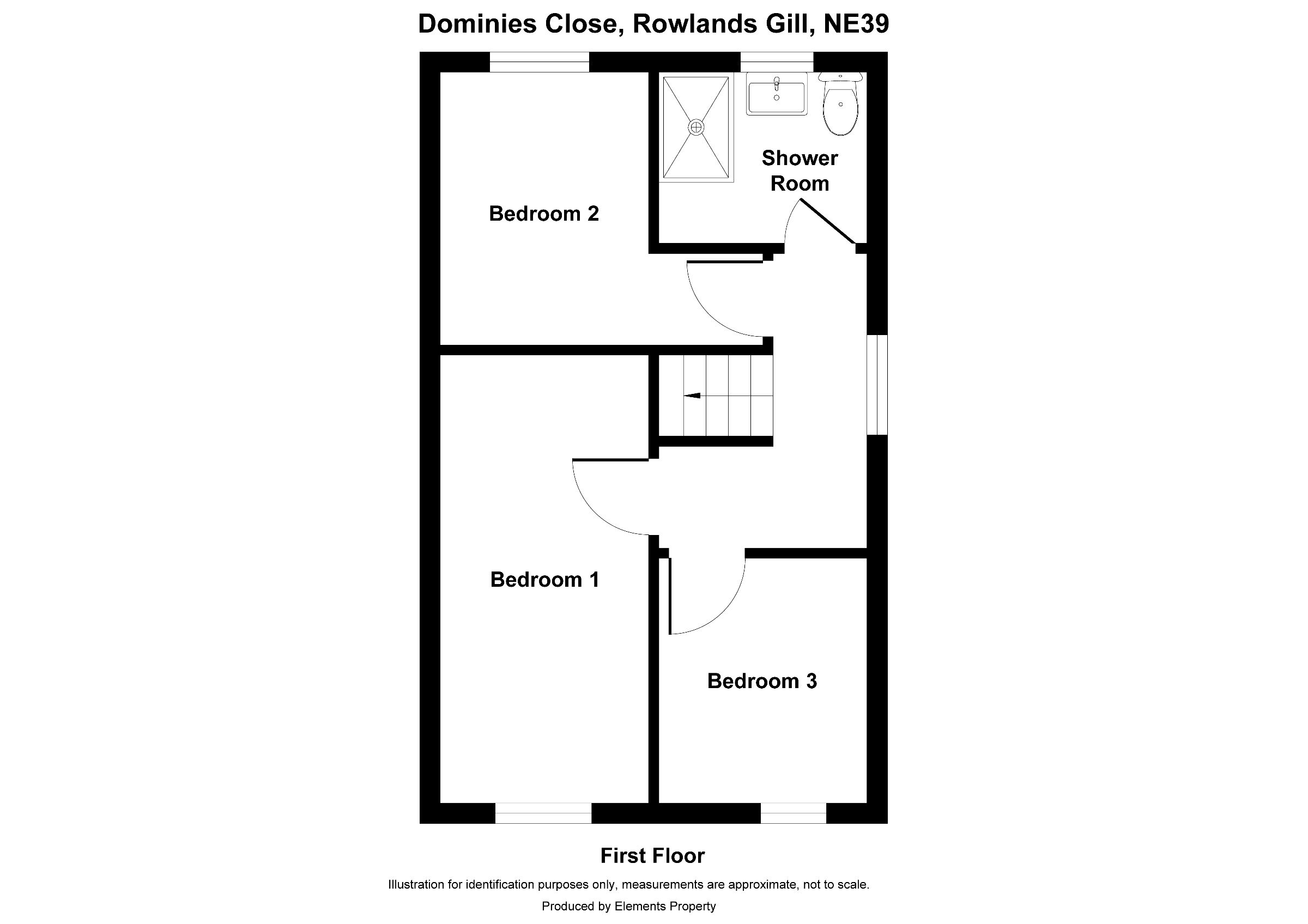 3 bed semi-detached house to rent in Dominies Close, Rowlands Gill - Property floorplan