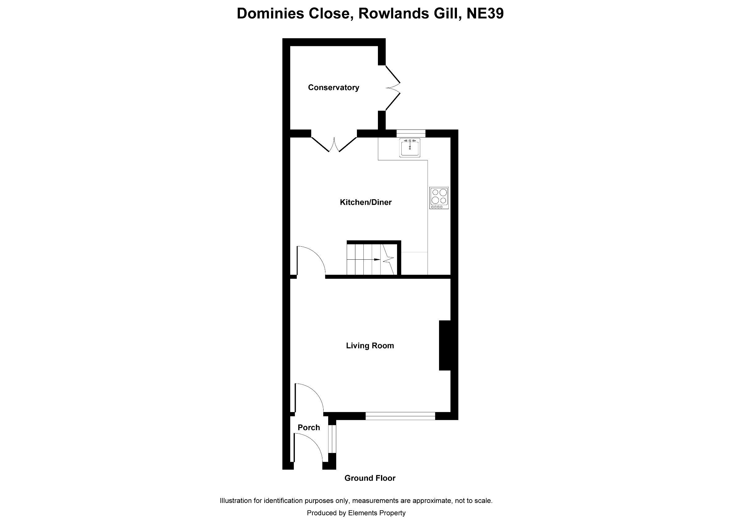3 bed semi-detached house to rent in Dominies Close, Rowlands Gill - Property floorplan