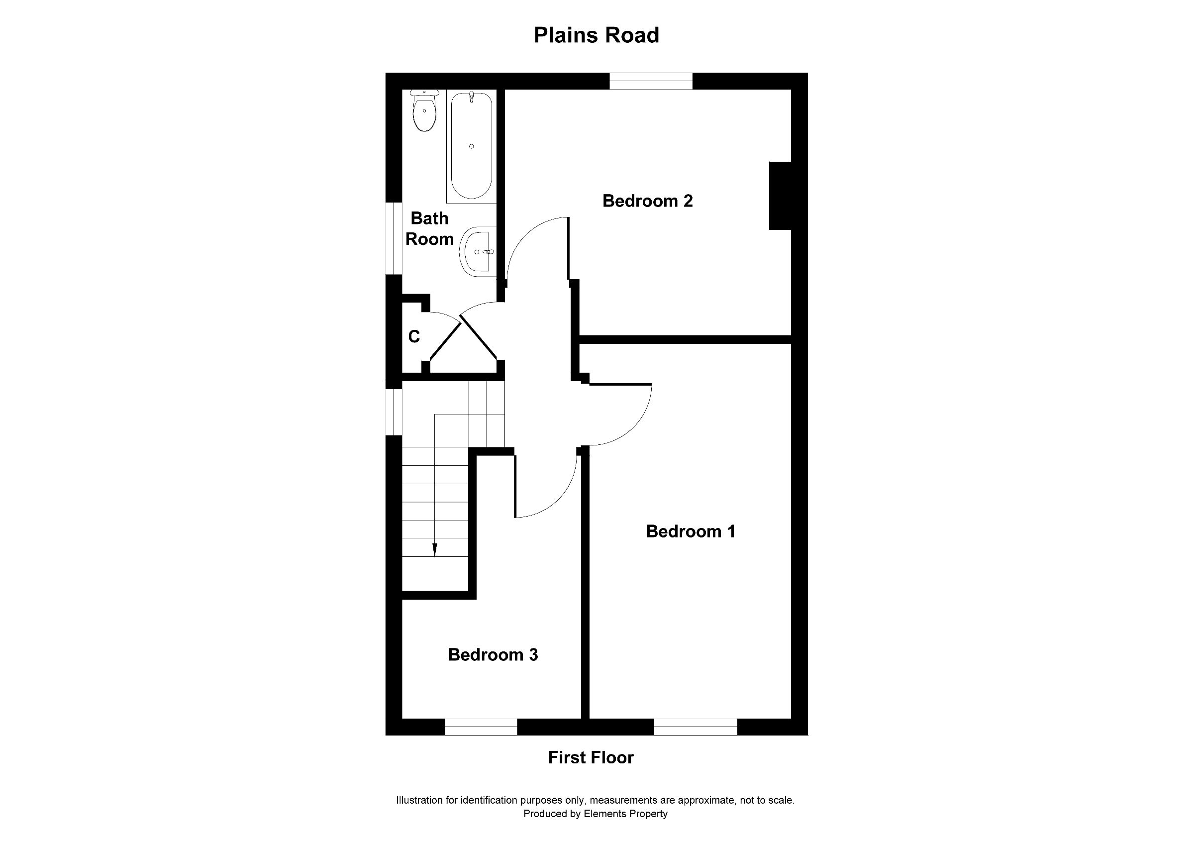 3 bed semi-detached house to rent in Plains Road, Sunderland - Property floorplan