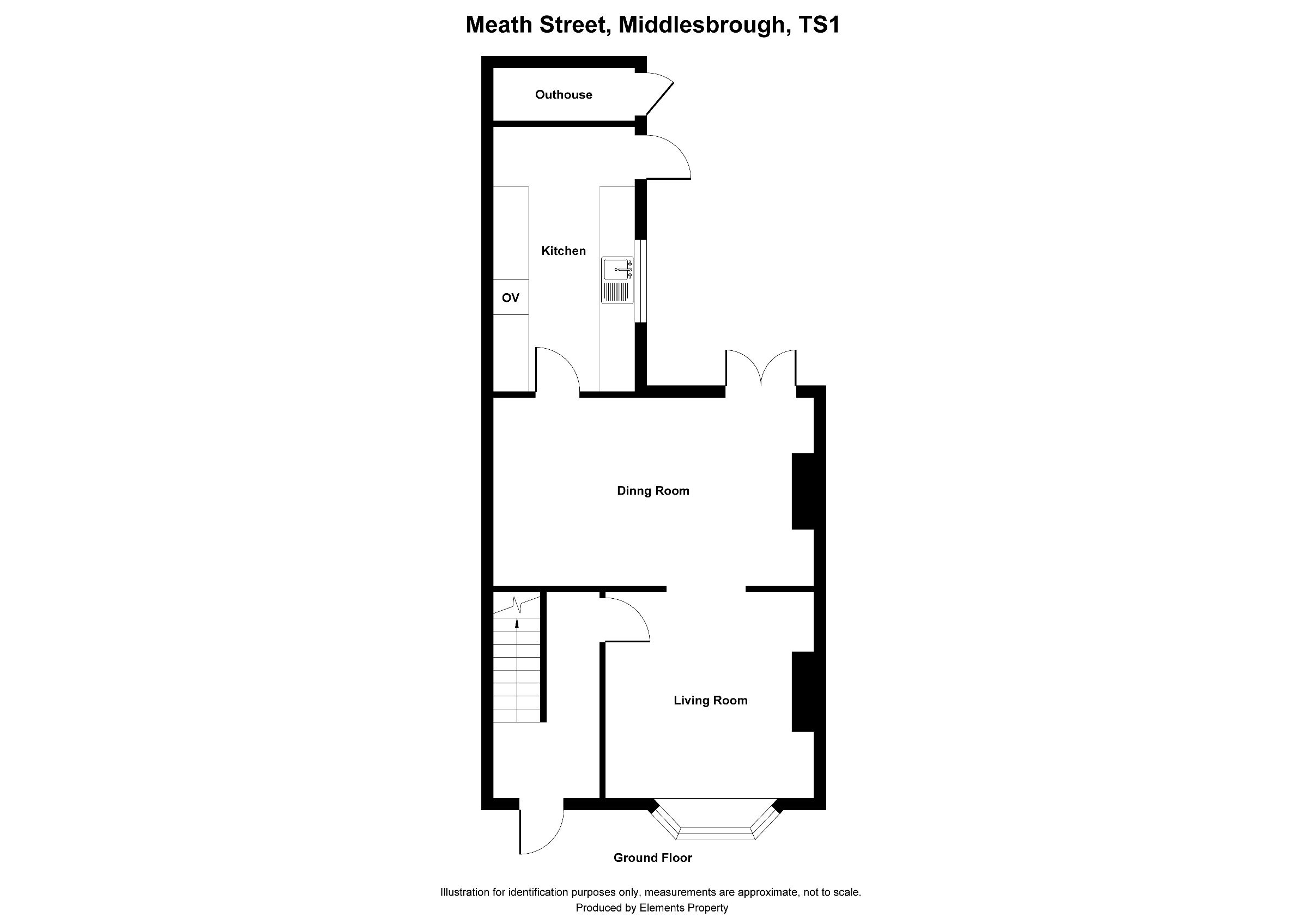 3 bed terraced house to rent in Meath Street, Middlesborough - Property floorplan
