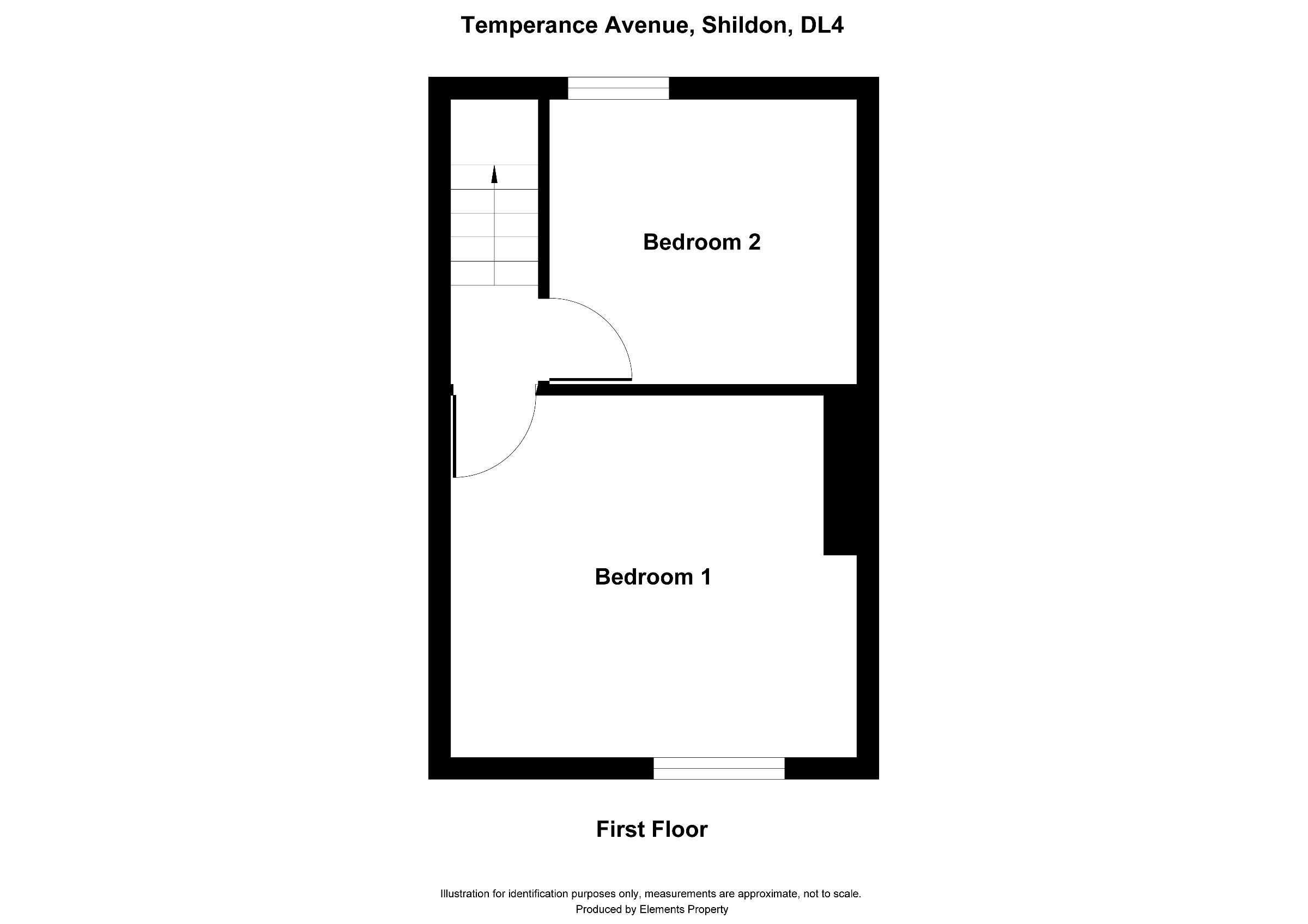 2 bed terraced house to rent in Temperance Avenue, Shildon - Property floorplan