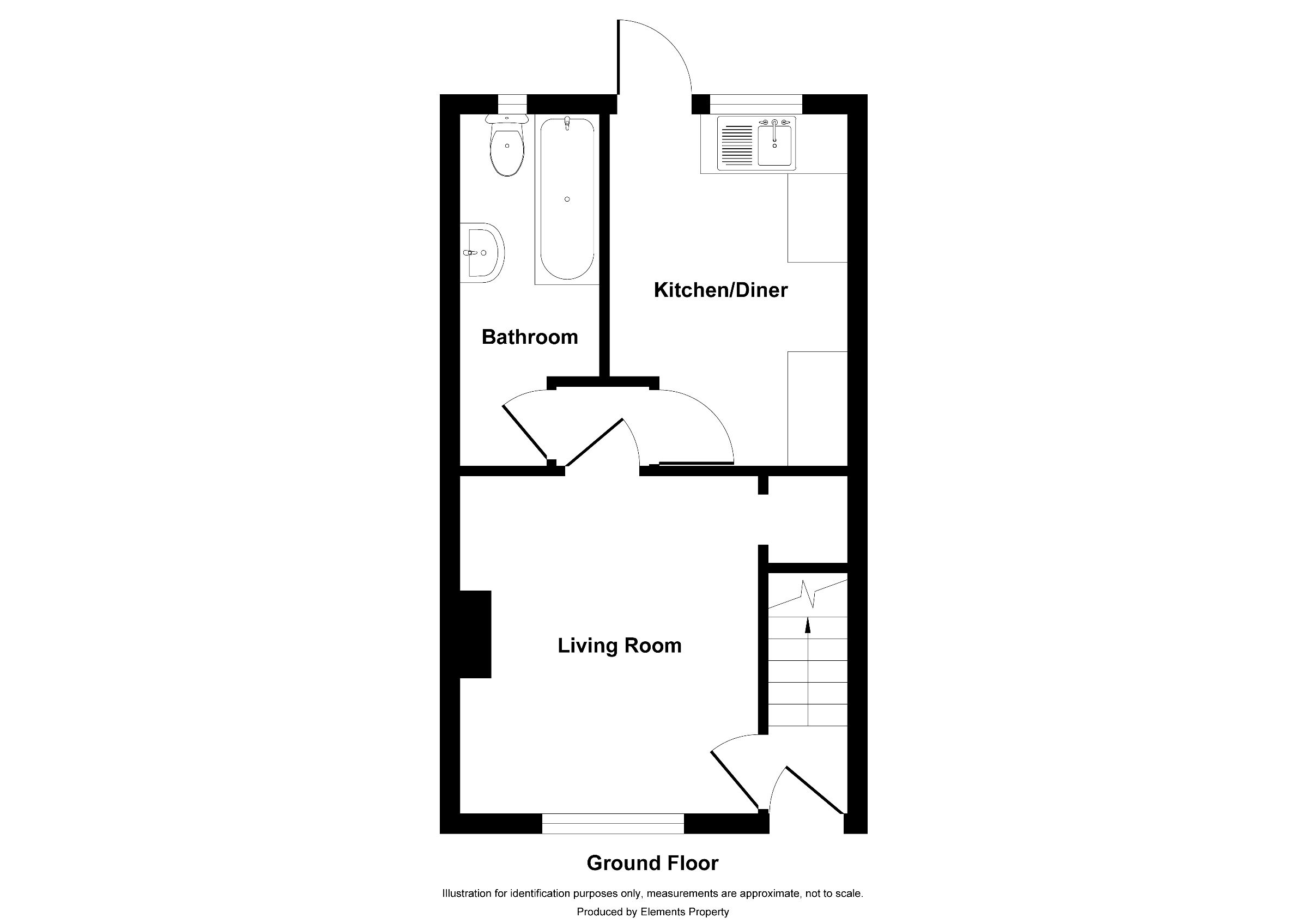 3 bed terraced house to rent in Close House, Bishop Auckland - Property floorplan