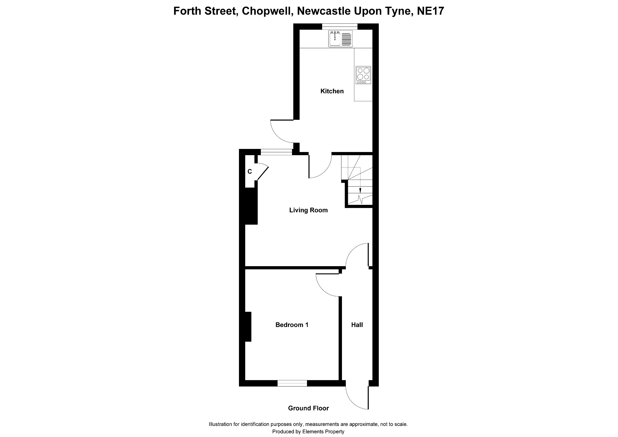 3 bed terraced house to rent in Forth Street, Newcastle upon Tyne - Property floorplan
