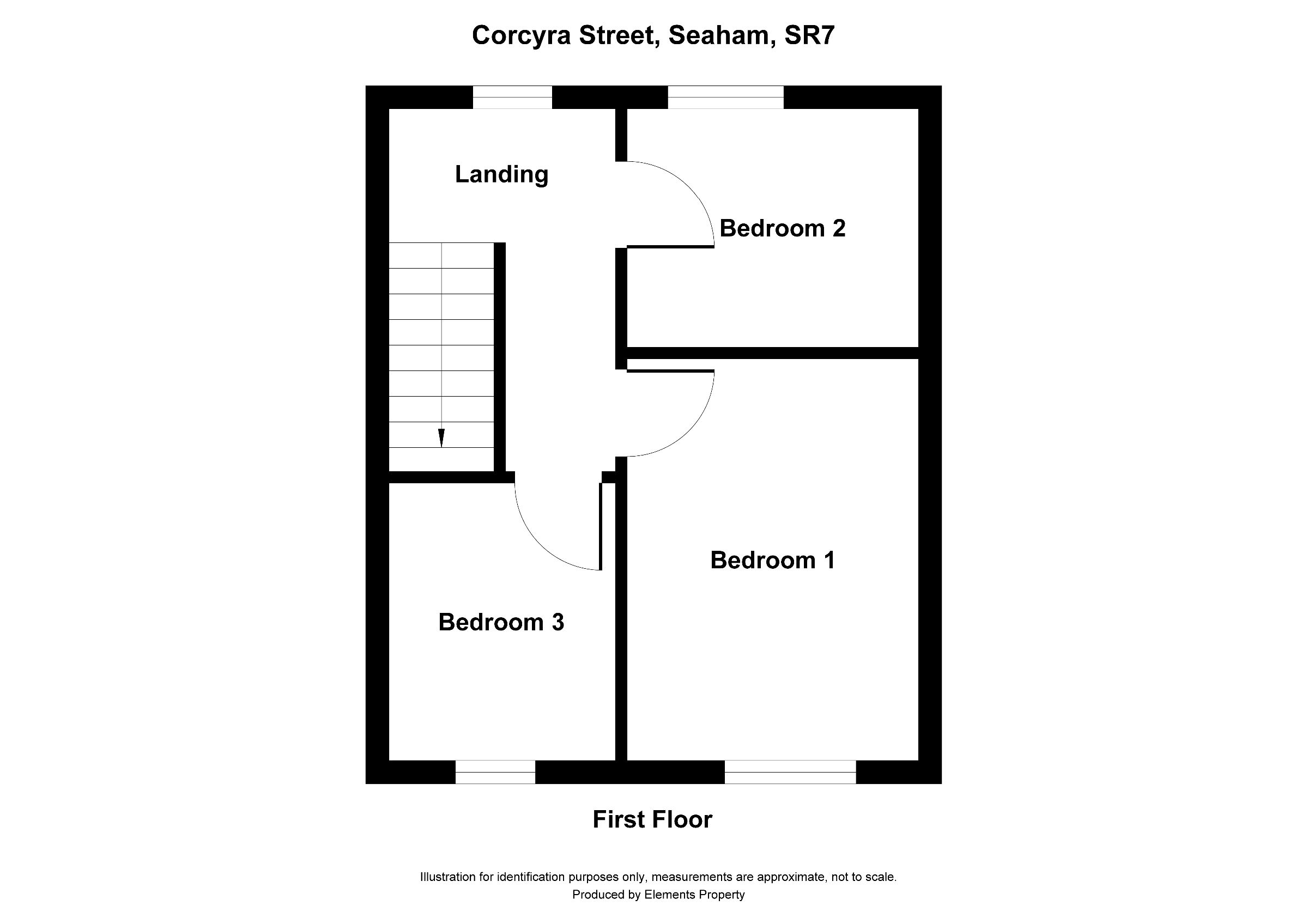 3 bed terraced house to rent in Corcyra Street, Seaham - Property floorplan
