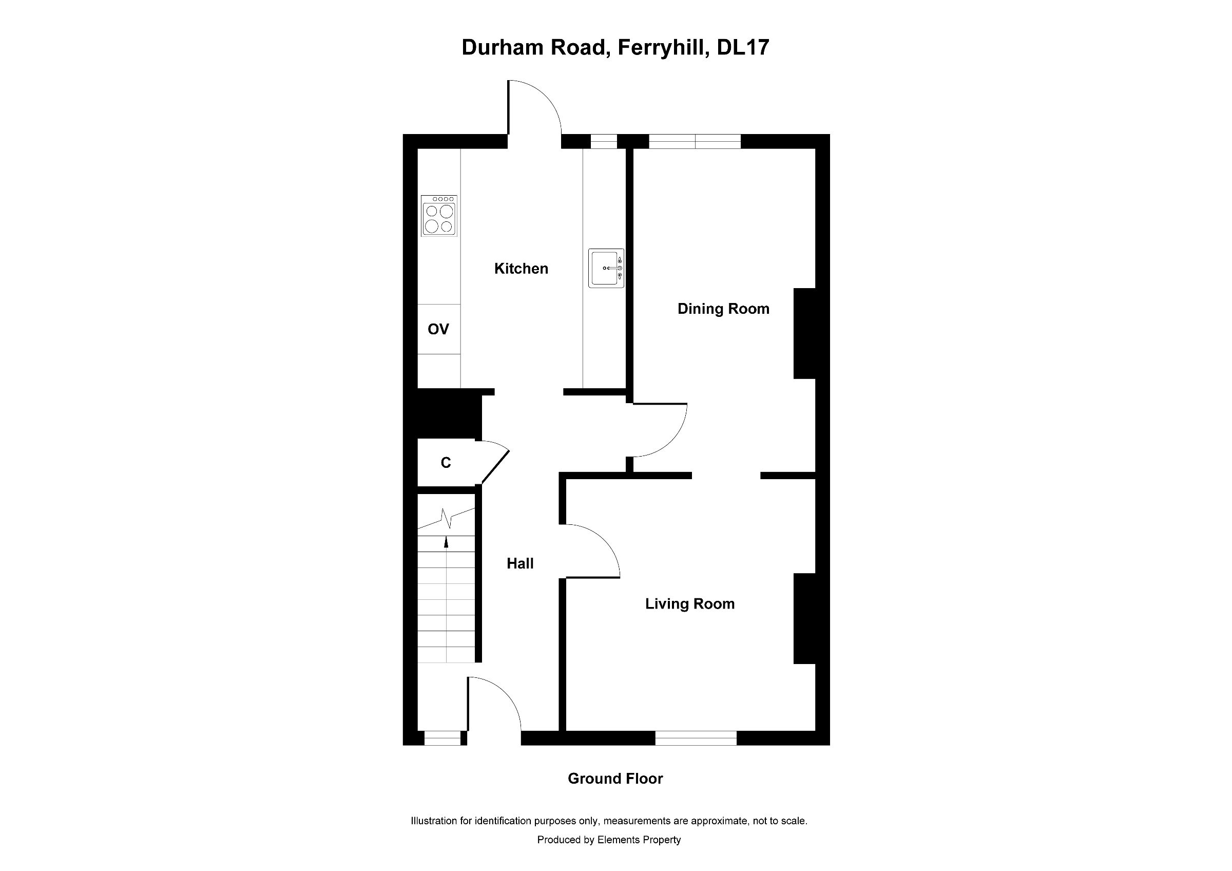 3 bed terraced house to rent in Chilton, Ferryhill - Property floorplan
