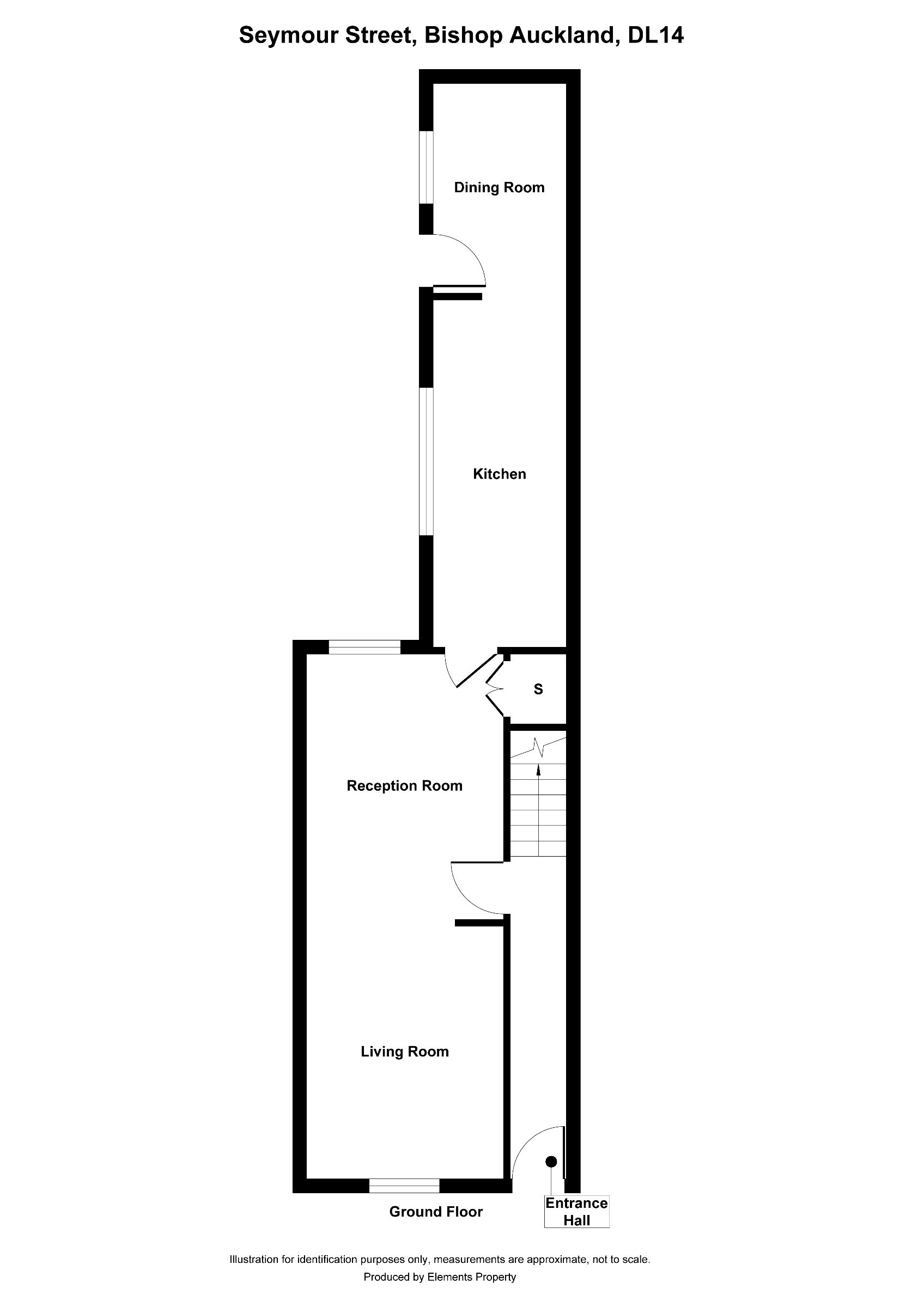 2 bed terraced house to rent in Seymour Street, Bishop Auckland - Property floorplan