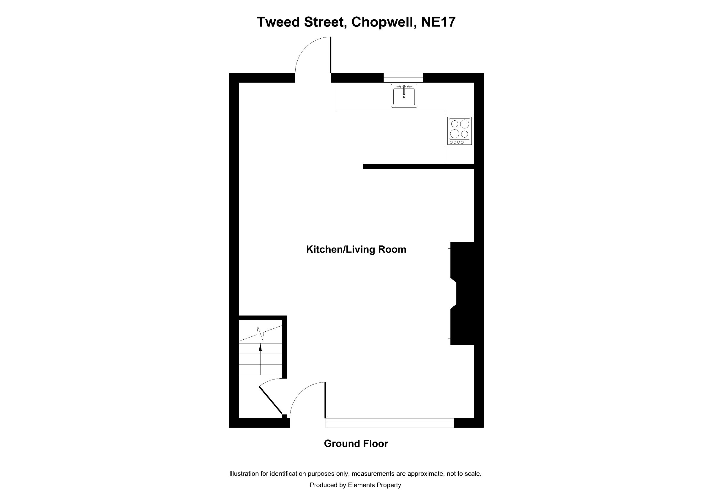 2 bed terraced house to rent in Tweed Street, Newcastle - Property floorplan
