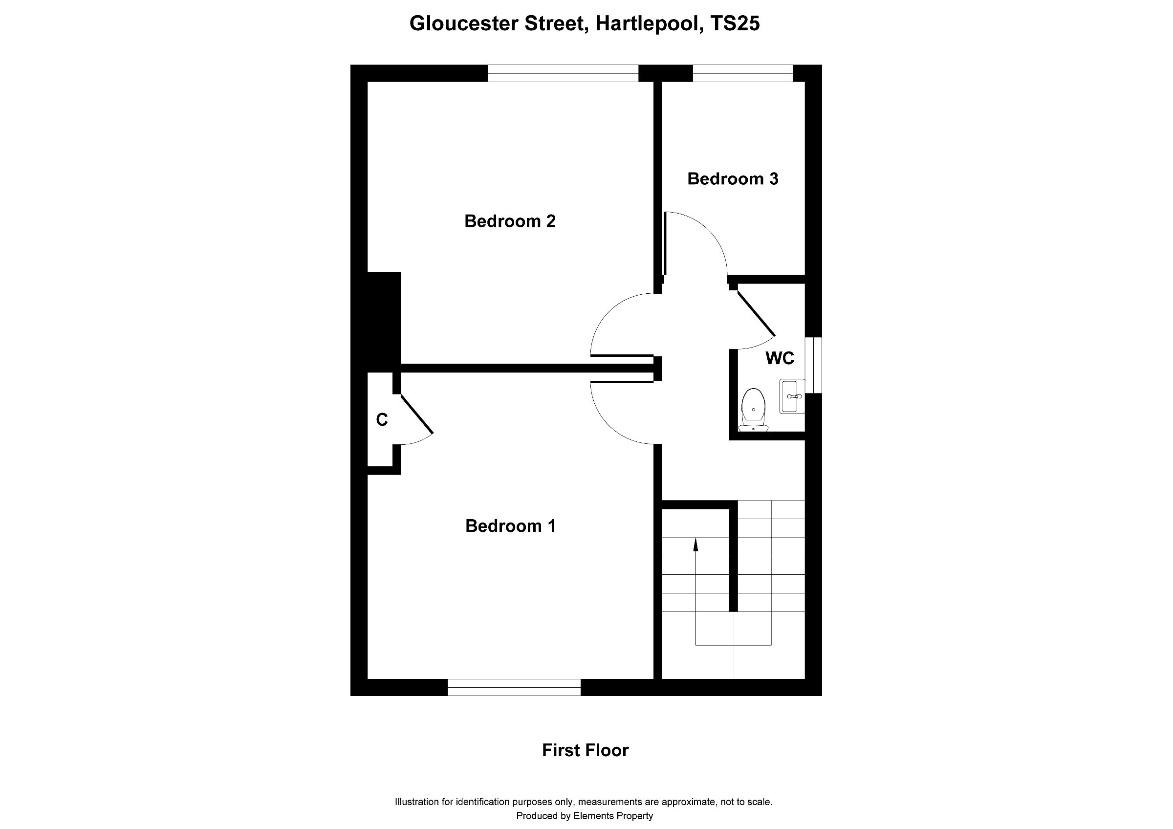 3 bed semi-detached house to rent in Gloucester Street, Hartlepool - Property floorplan
