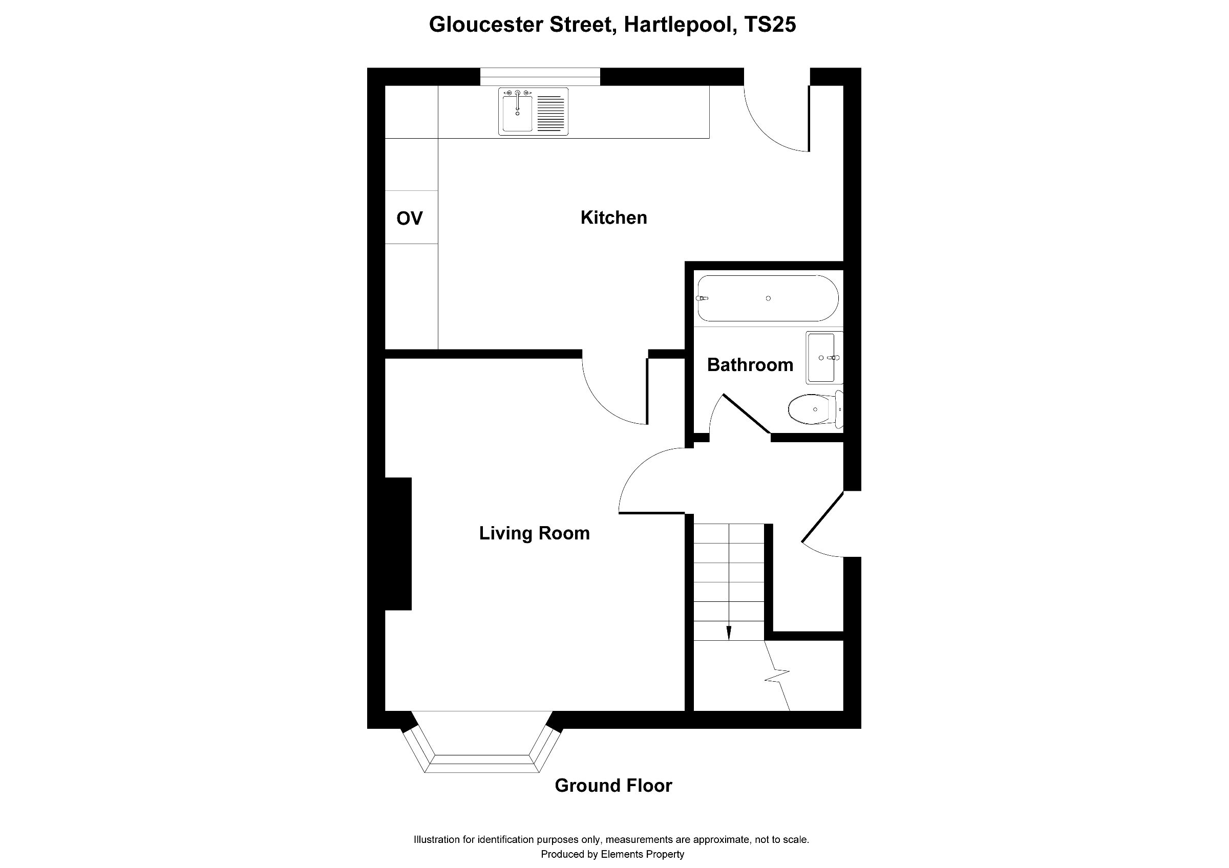 3 bed semi-detached house to rent in Gloucester Street, Hartlepool - Property floorplan