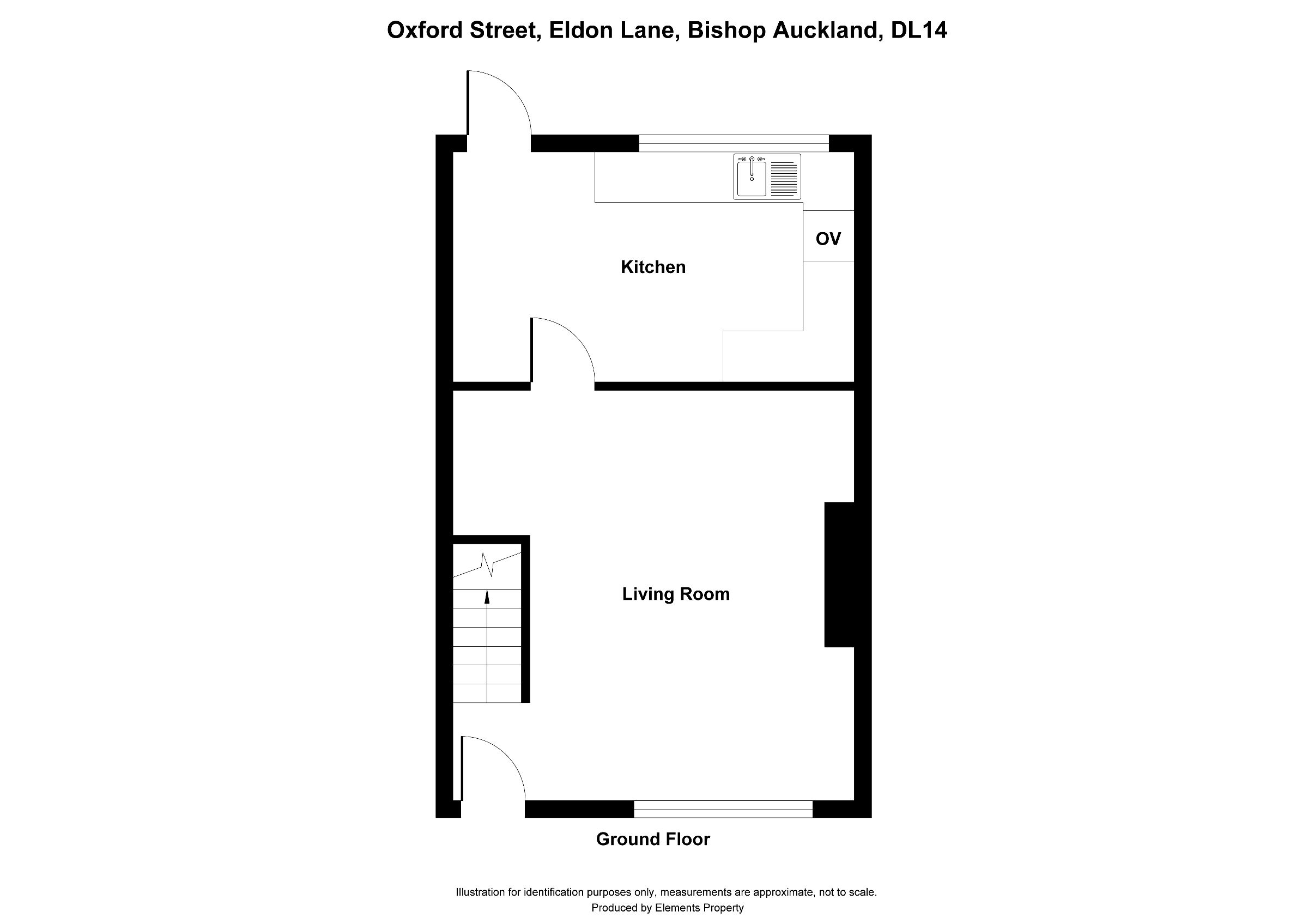 2 bed terraced house to rent in Oxford Street, Bishop Auckland - Property floorplan