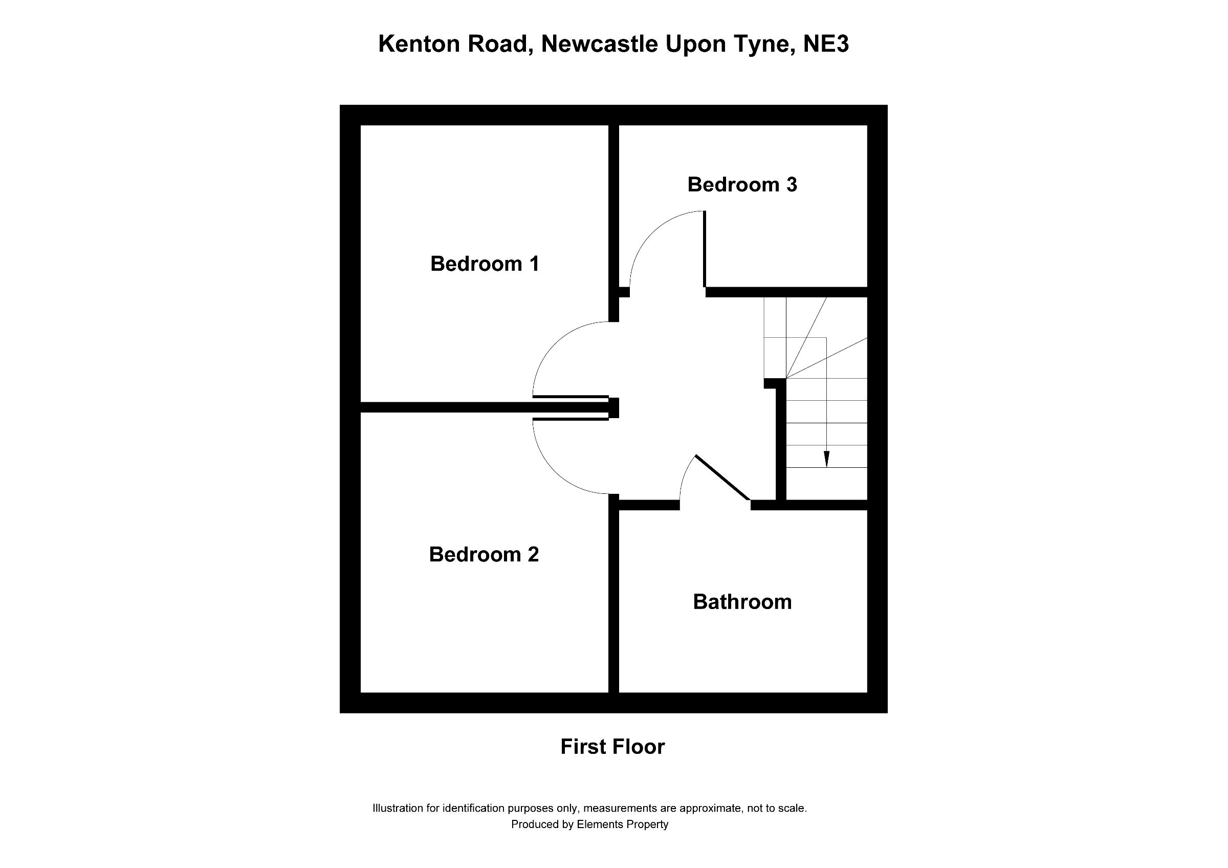 3 bed semi-detached house for sale in Kenton Road, Newcastle upon Tyne - Property floorplan