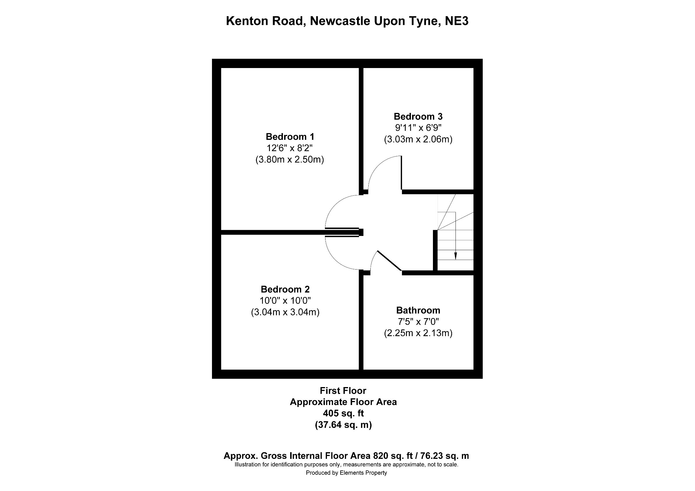 3 bed semi-detached house for sale in Kenton Road, Newcastle upon Tyne - Property floorplan