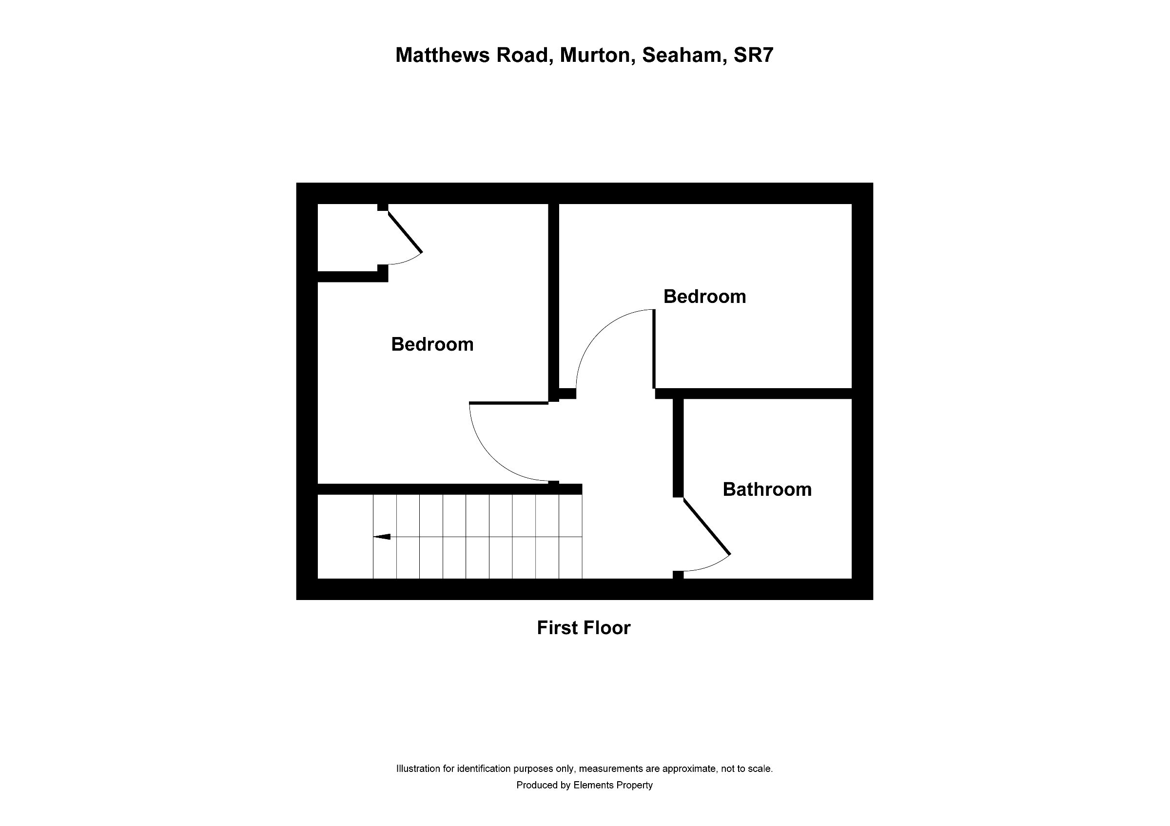 2 bed terraced house for sale in Matthews Road, Seaham - Property floorplan