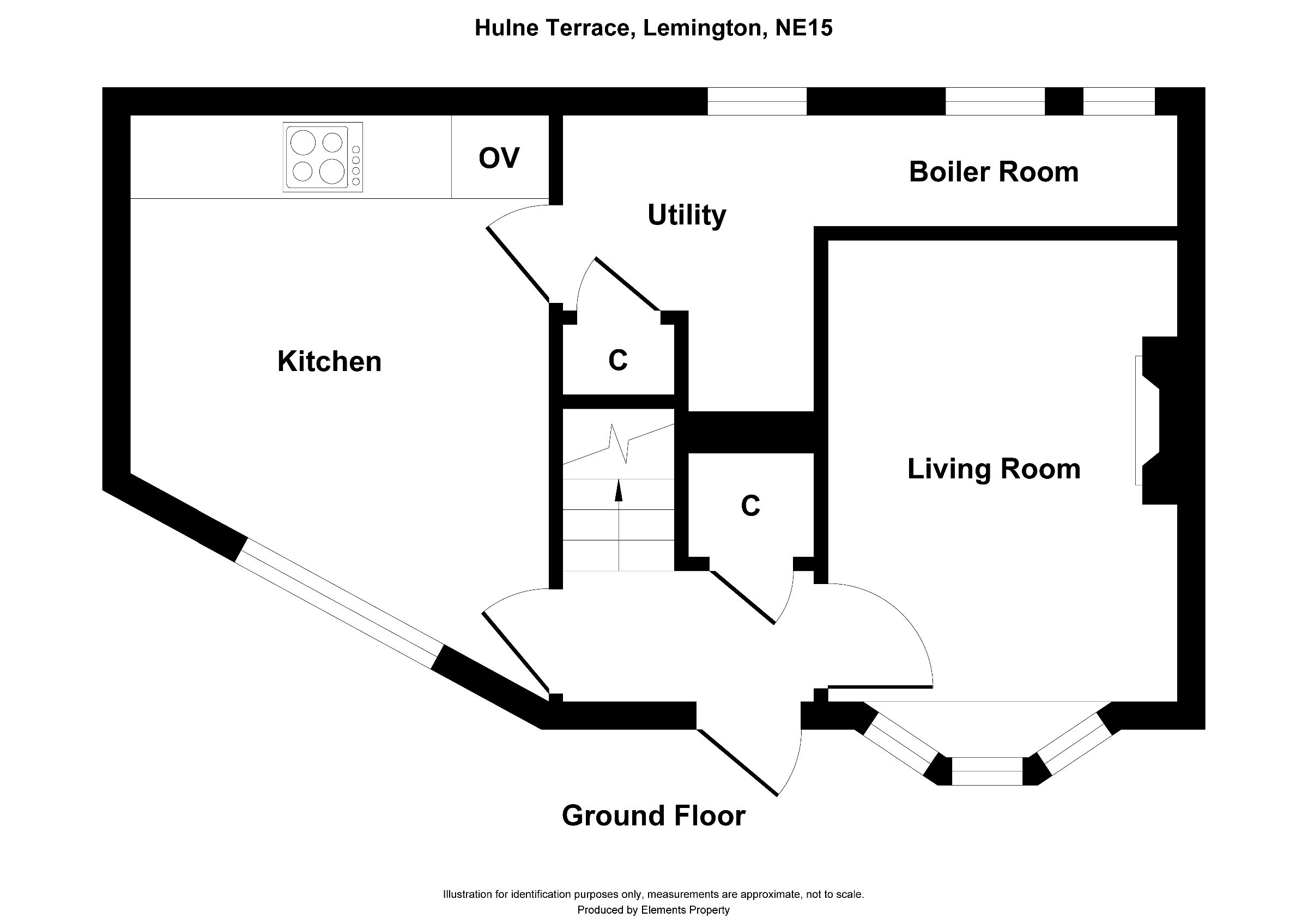 3 bed terraced house for sale in Hulne Terrace, Newcastle upon Tyne - Property floorplan