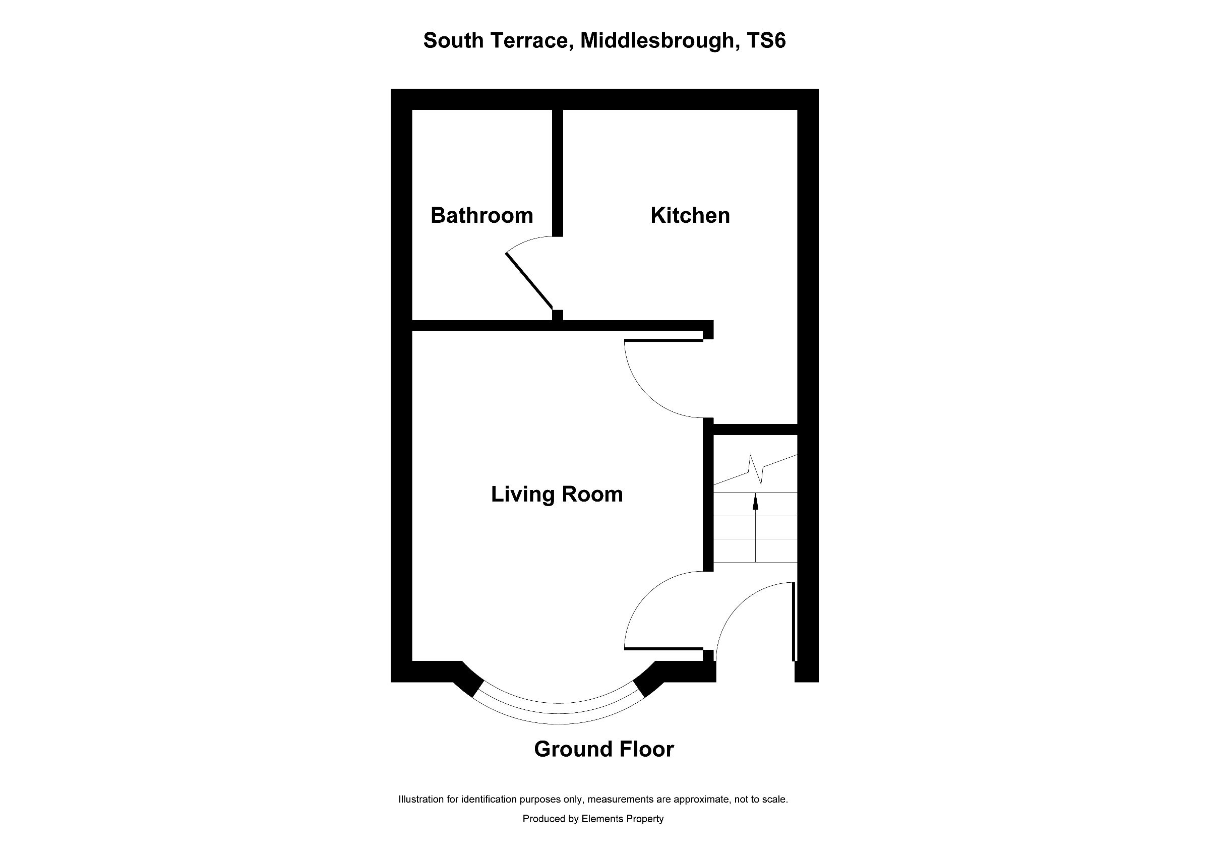 3 bed terraced house for sale in South Terrace, Middlesbrough - Property floorplan