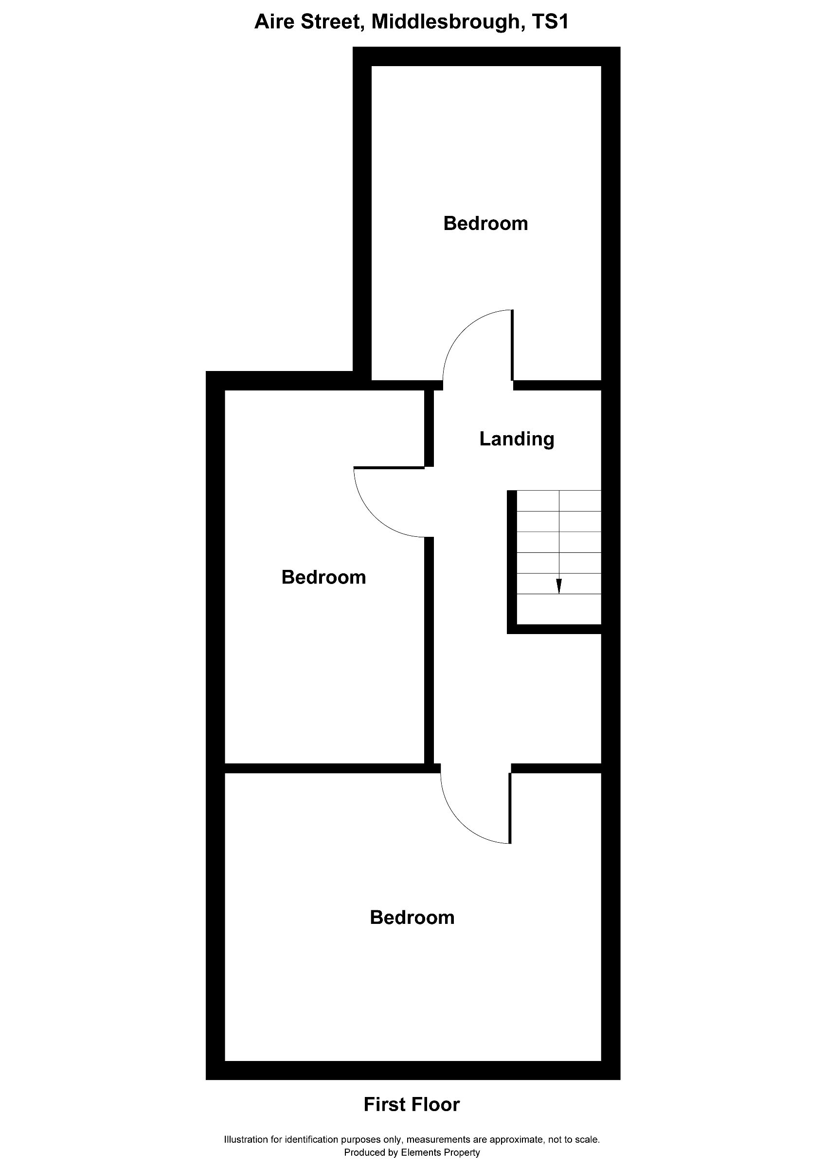 3 bed terraced house for sale in Aire Street, Middlesbrough - Property floorplan