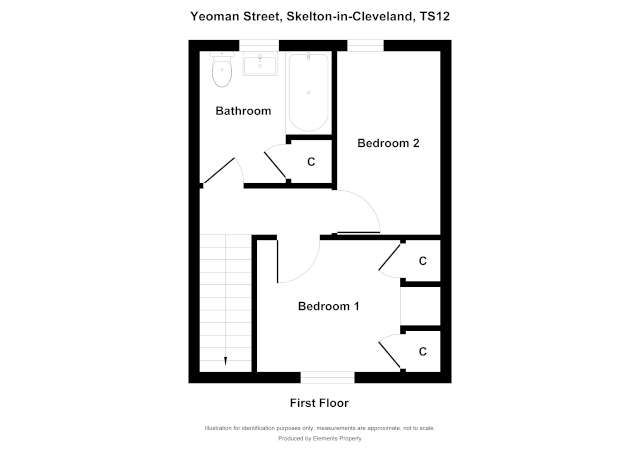 2 bed terraced house for sale in Yeoman Street, Saltburn-by-the-Sea - Property floorplan
