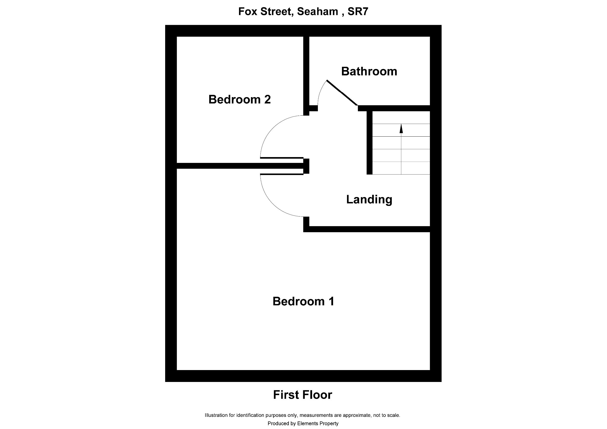 2 bed terraced house for sale in Fox Street, Seaham - Property floorplan