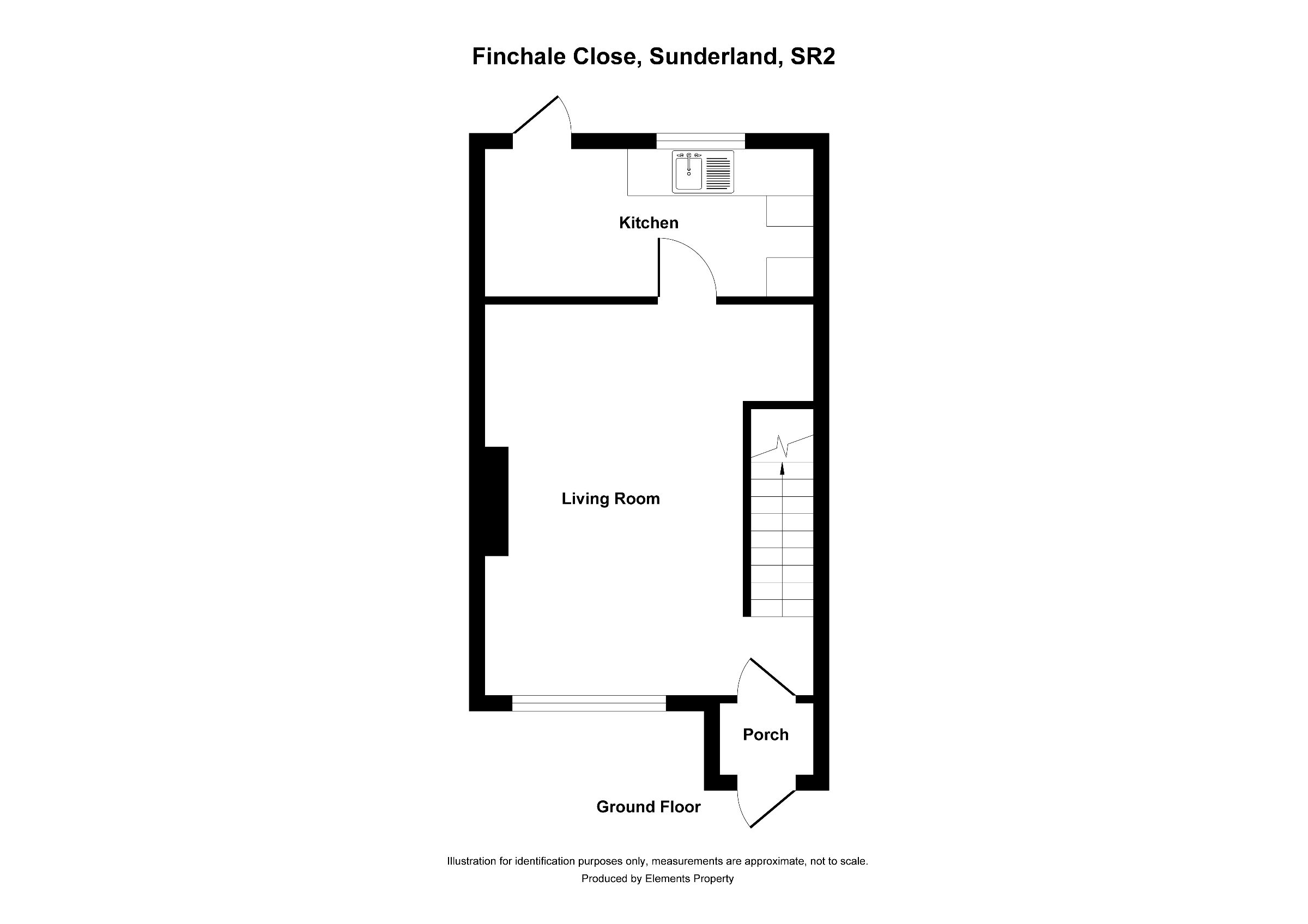 2 bed semi-detached house for sale in Finchale Close, Sunderland - Property floorplan