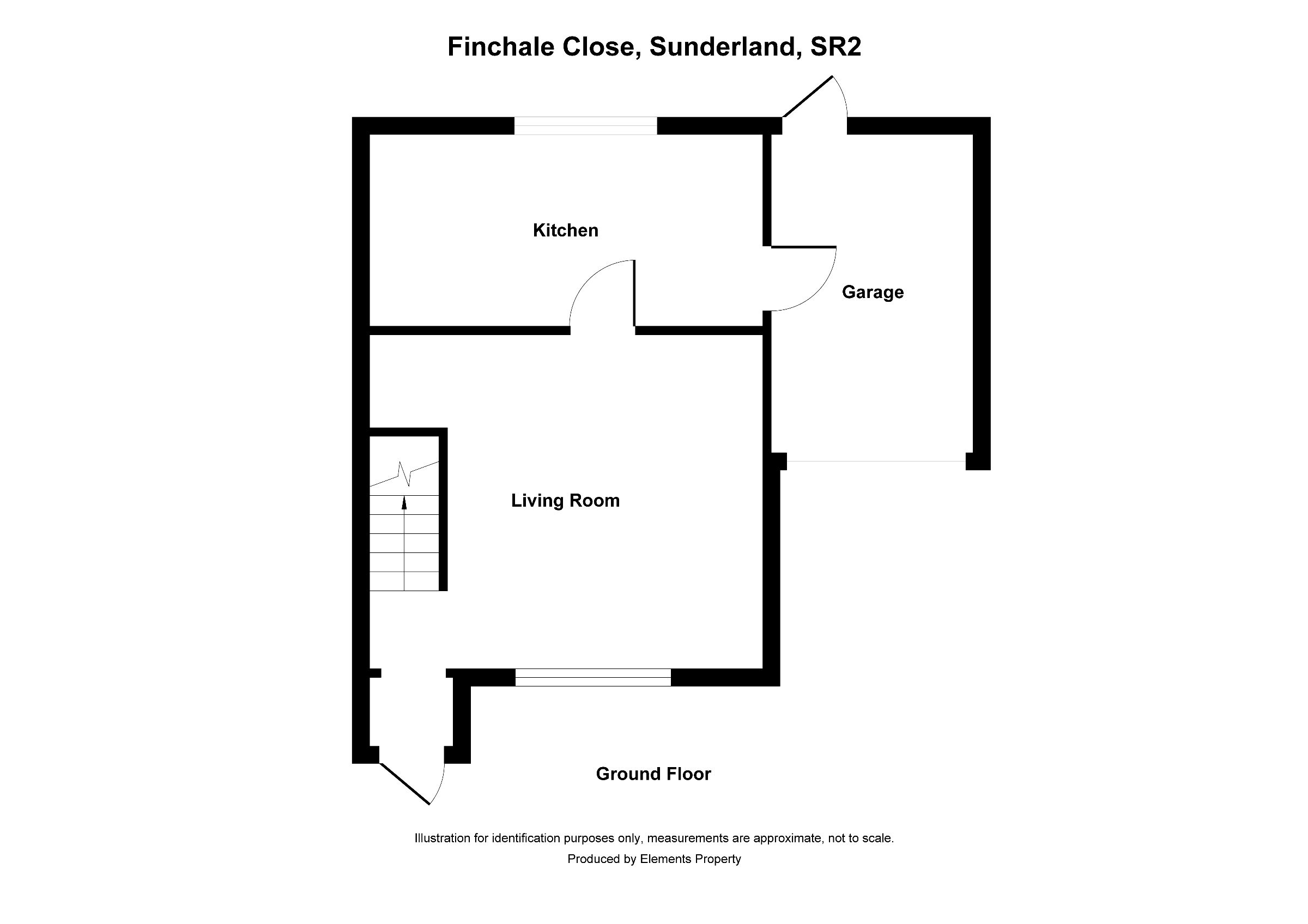 2 bed end of terrace house for sale in Finchale Close, Sunderland - Property floorplan