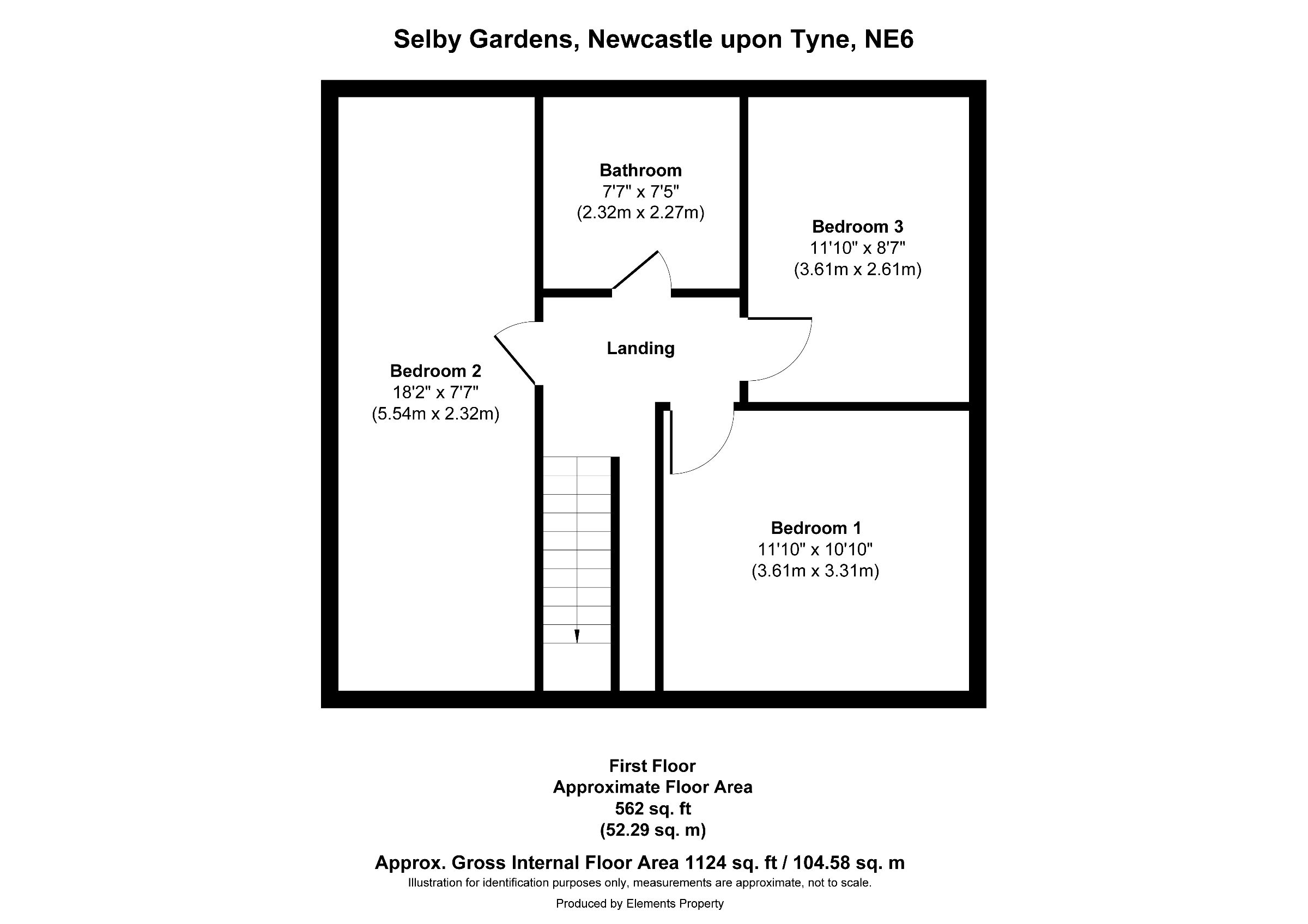 3 bed semi-detached house for sale in Selby Gardens, Newcastle upon Tyne - Property floorplan