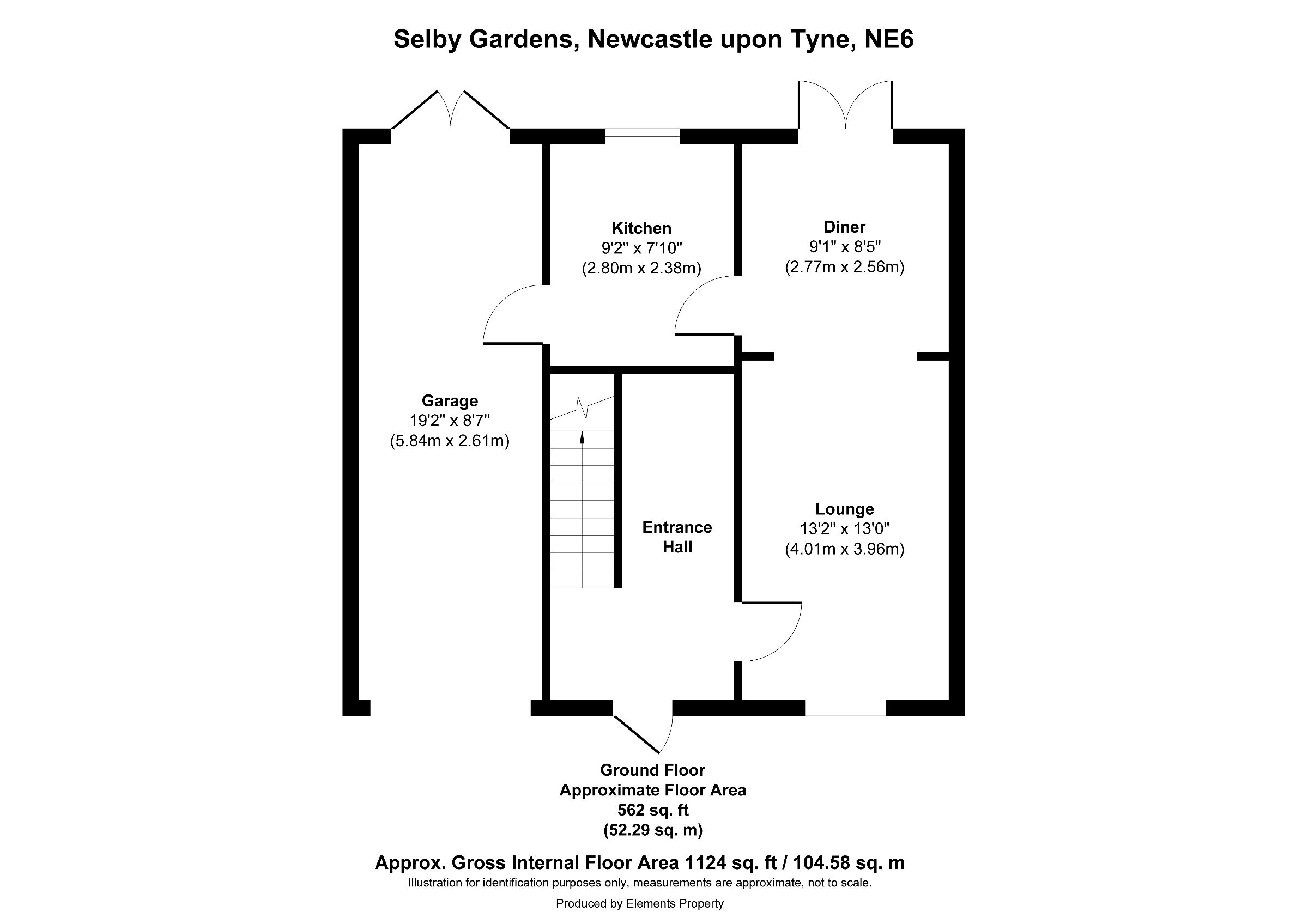 3 bed semi-detached house for sale in Selby Gardens, Newcastle upon Tyne - Property floorplan