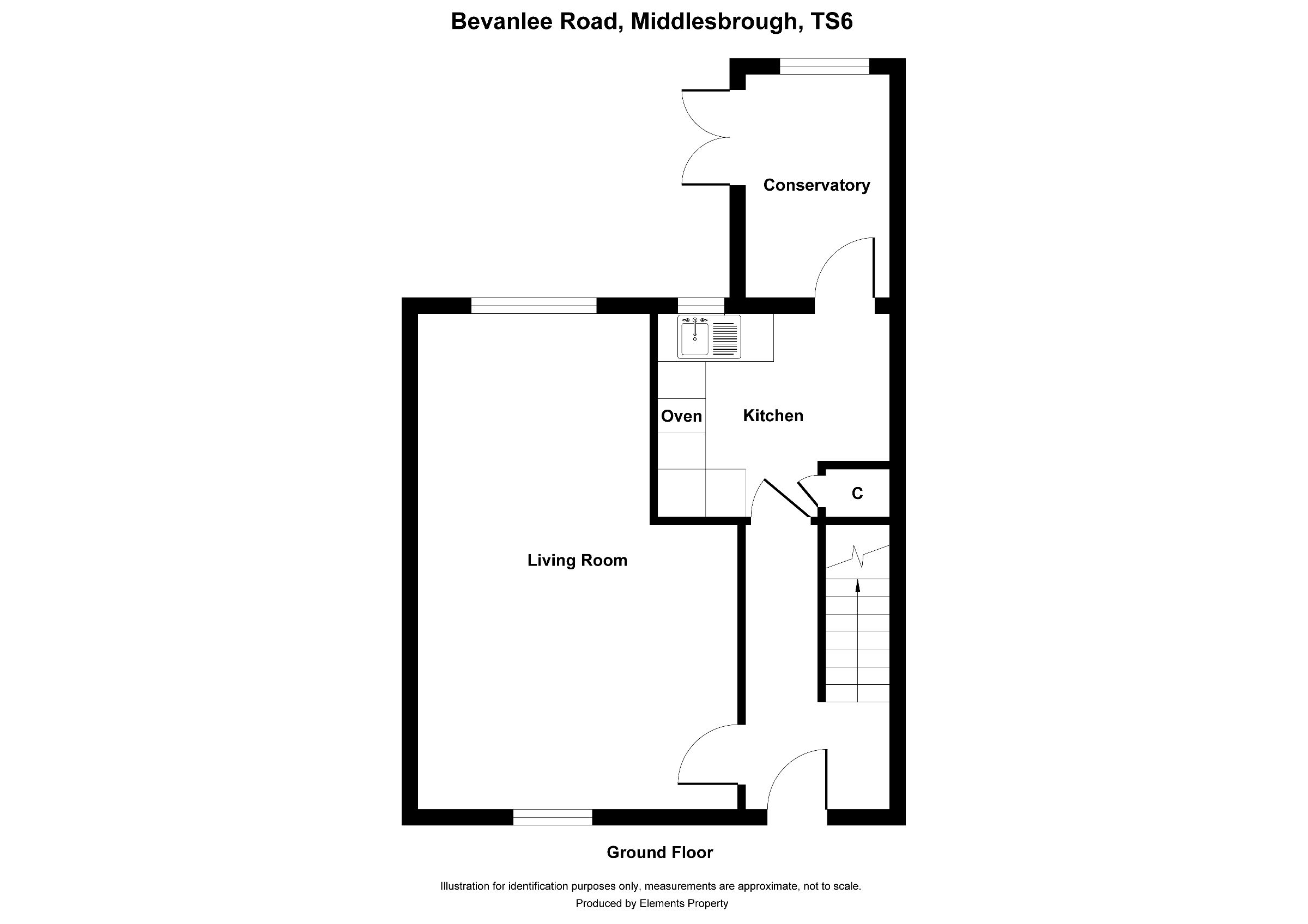 3 bed semi-detached house for sale in Bevanlee Road, Middlesbrough - Property floorplan
