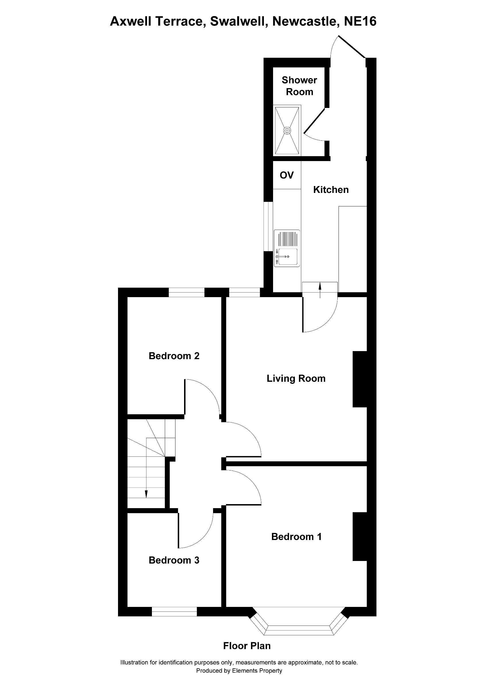3 bed flat to rent in Axwell Terrace, Newcastle upon Tyne - Property floorplan