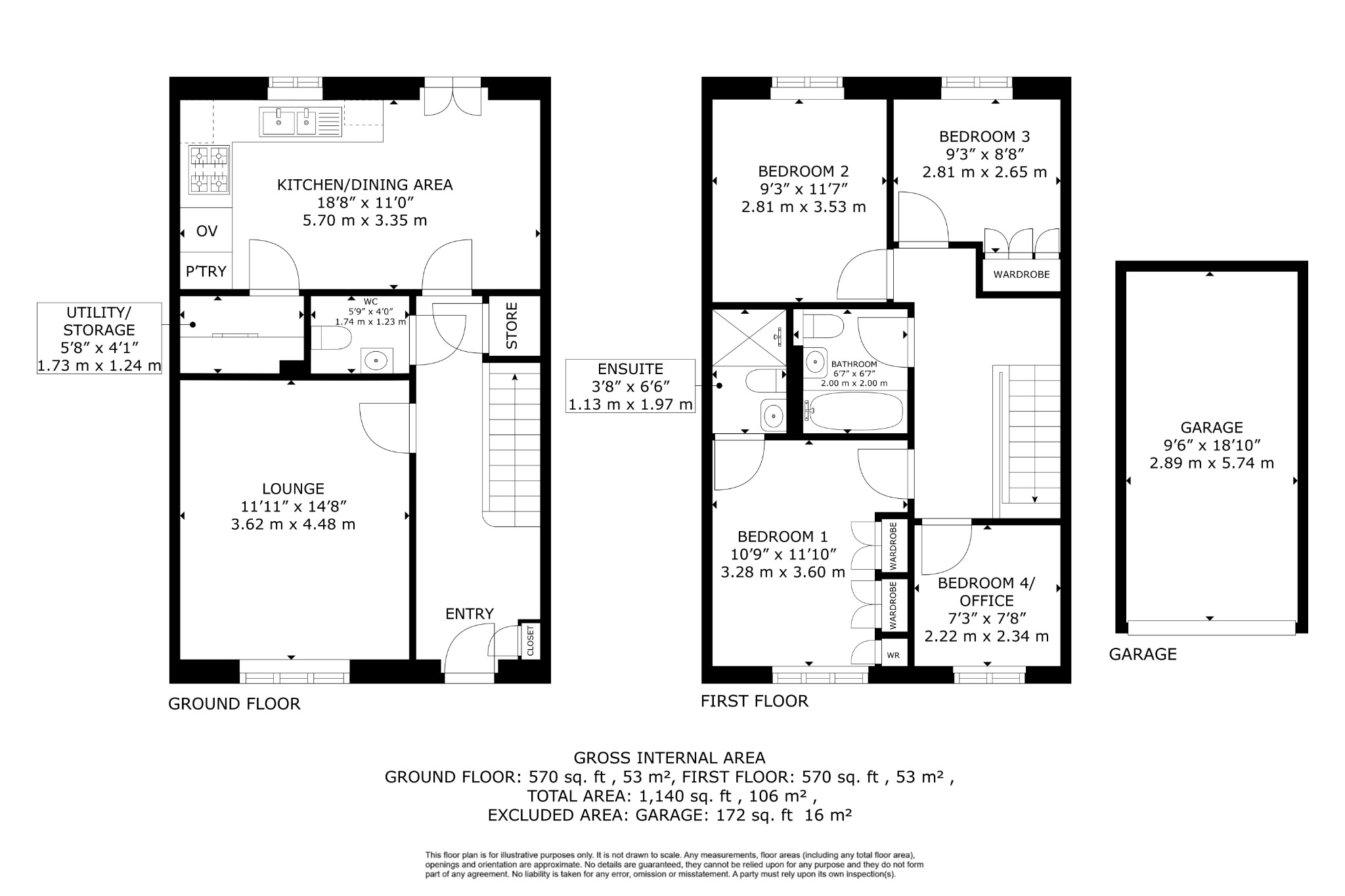 4 bed detached house for sale in Warren Court, Featherstone, Pontefract, West Yorkshire, WF7 - Property floorplan