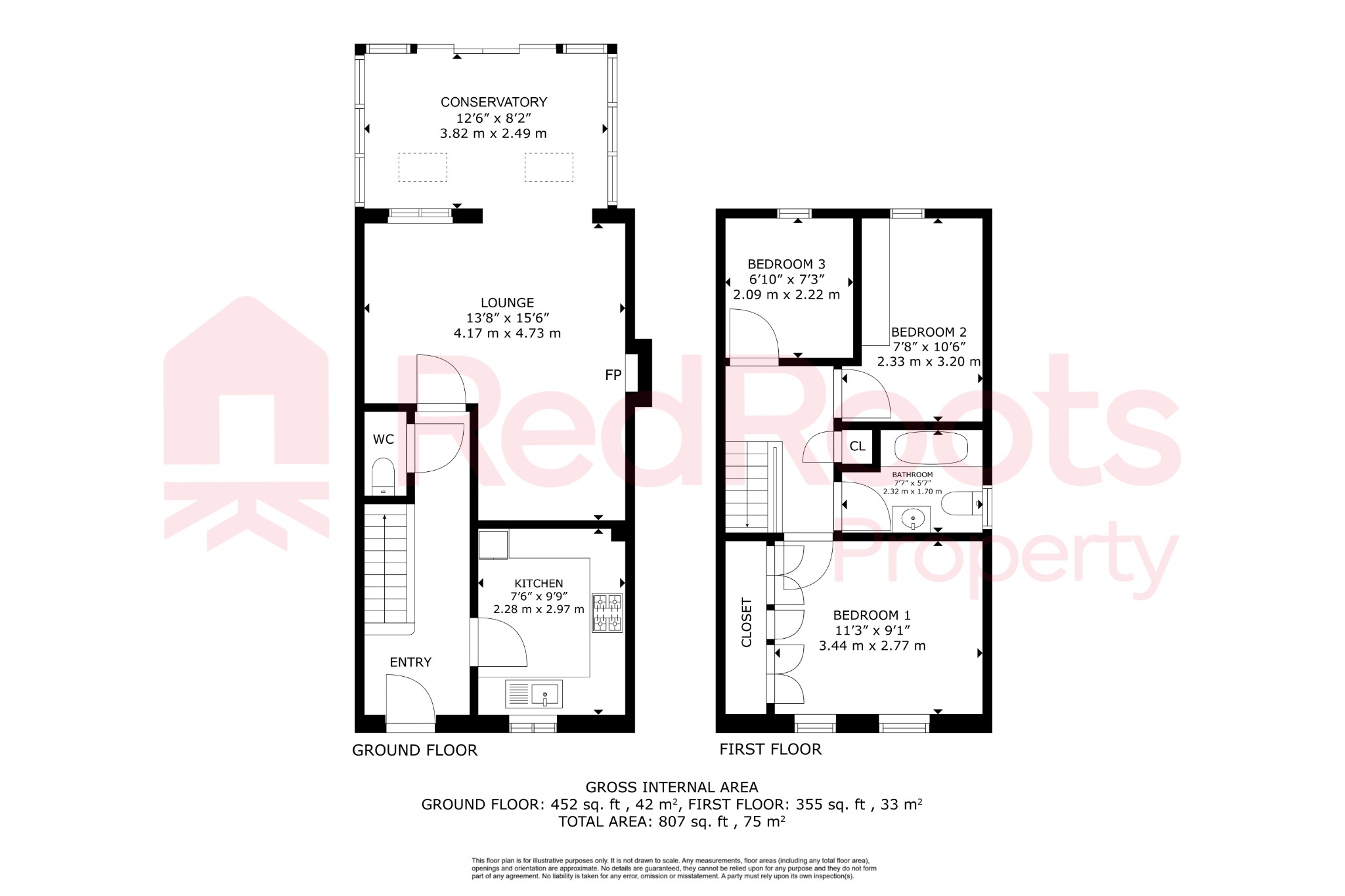 3 bed end of terrace house for sale in Beachill Crescent, Havercroft, Wakefield, West Yorkshire, WF4 - Property floorplan