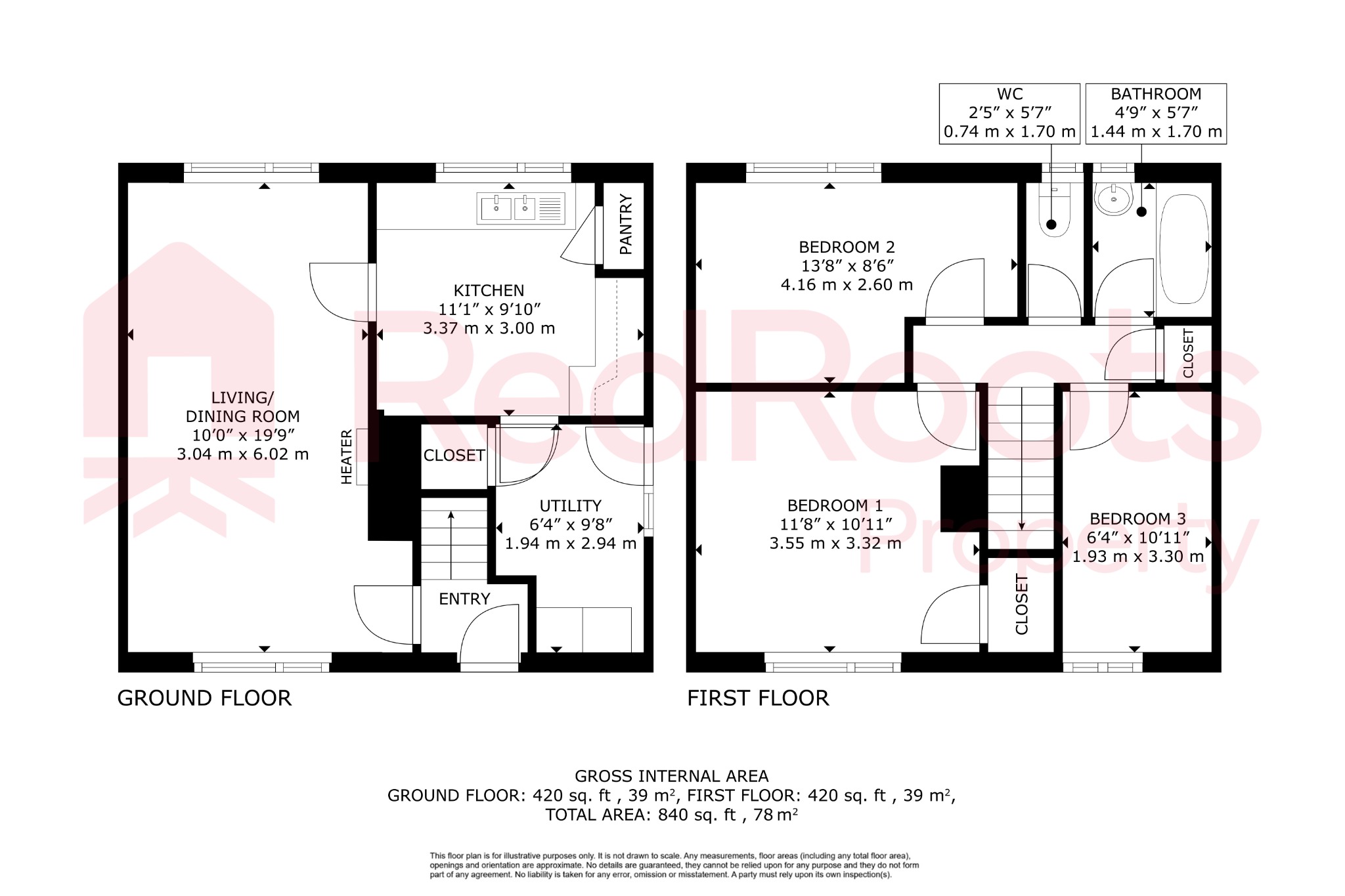 3 bed semi-detached house for sale in Shafton, Barnsley, South Yorkshire, S72 - Property floorplan