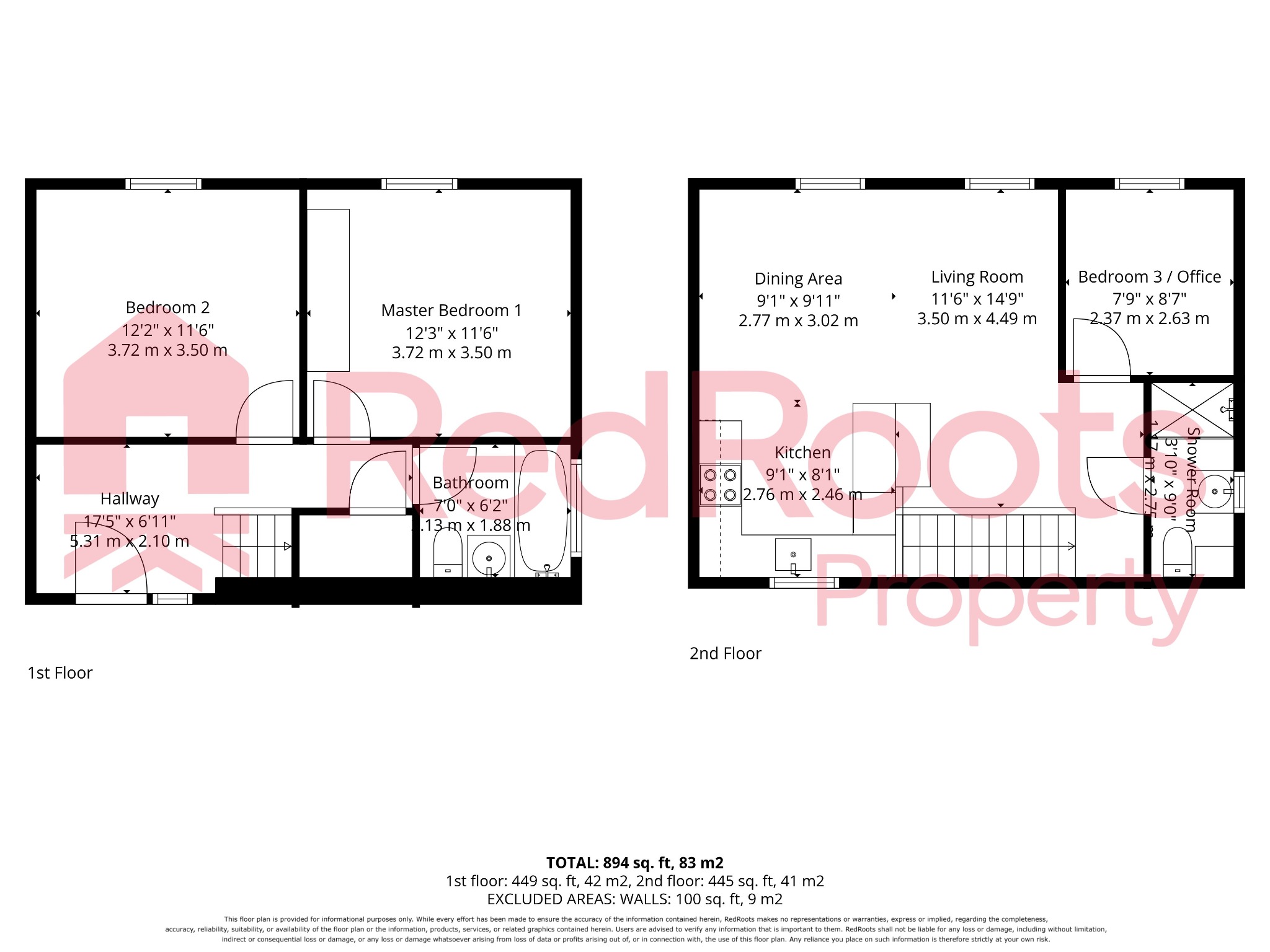 3 bed terraced house for sale in 3 Black Carr Lodge, Lofthouse - Property floorplan