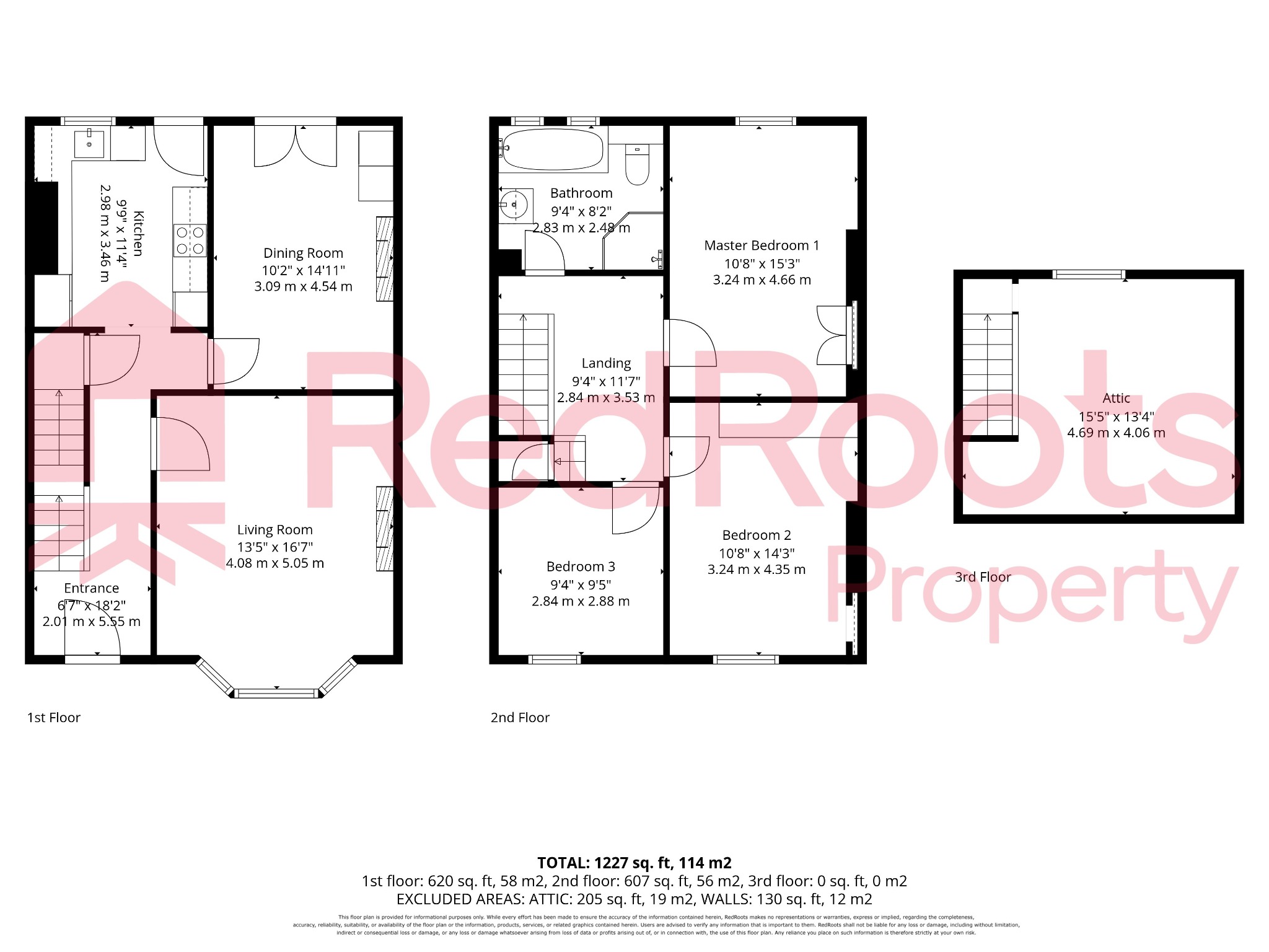 3 bed end of terrace house for sale in Peterson Road, Wakefield - Property floorplan