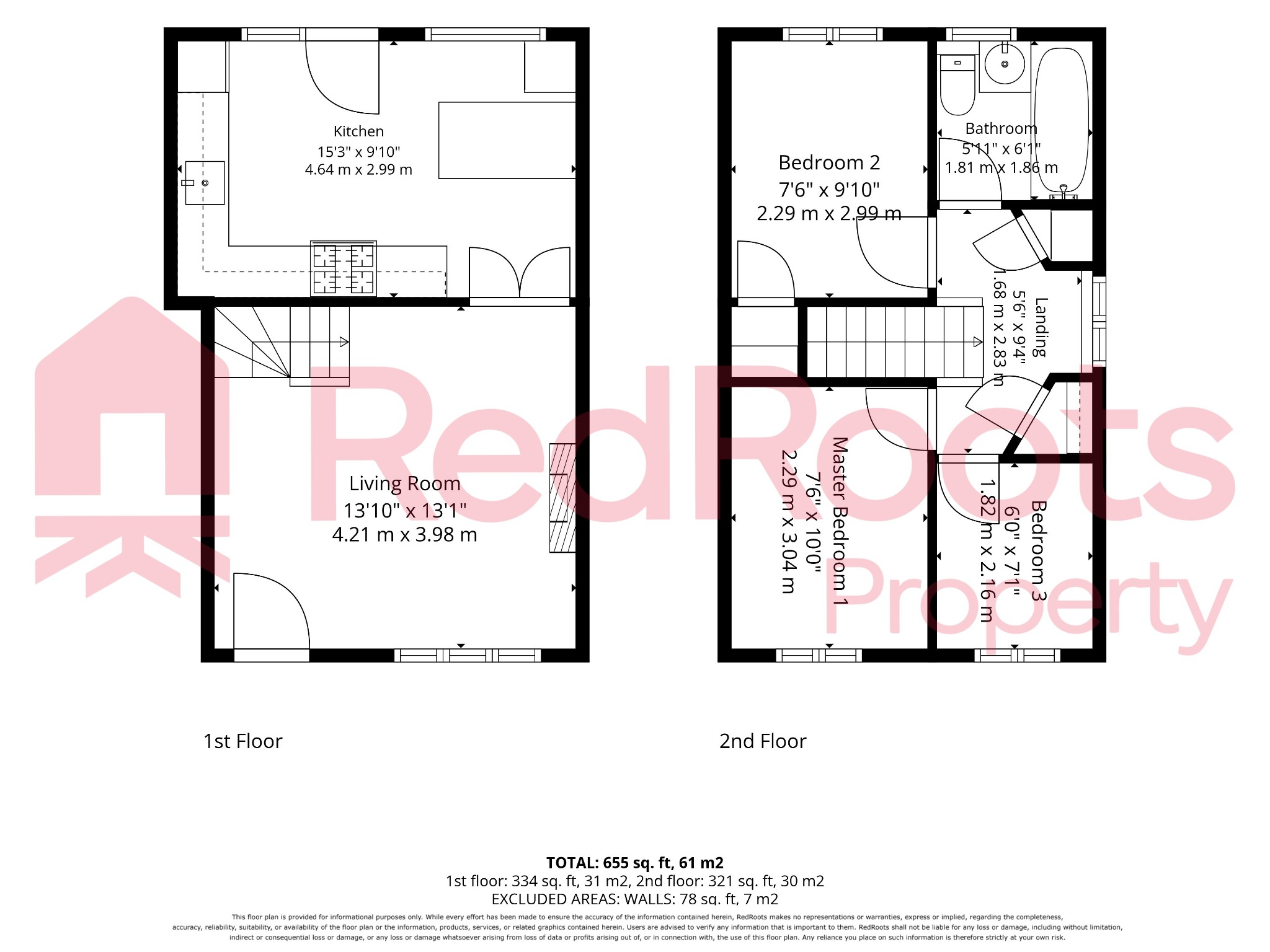 3 bed semi-detached house for sale in St John's Chase, WF1 - Property floorplan