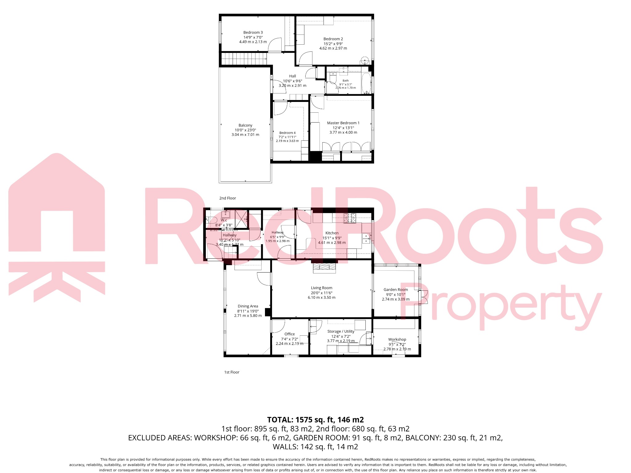 4 bed detached house for sale in Snow Hill Close, Wakefield, WF1 - Property floorplan