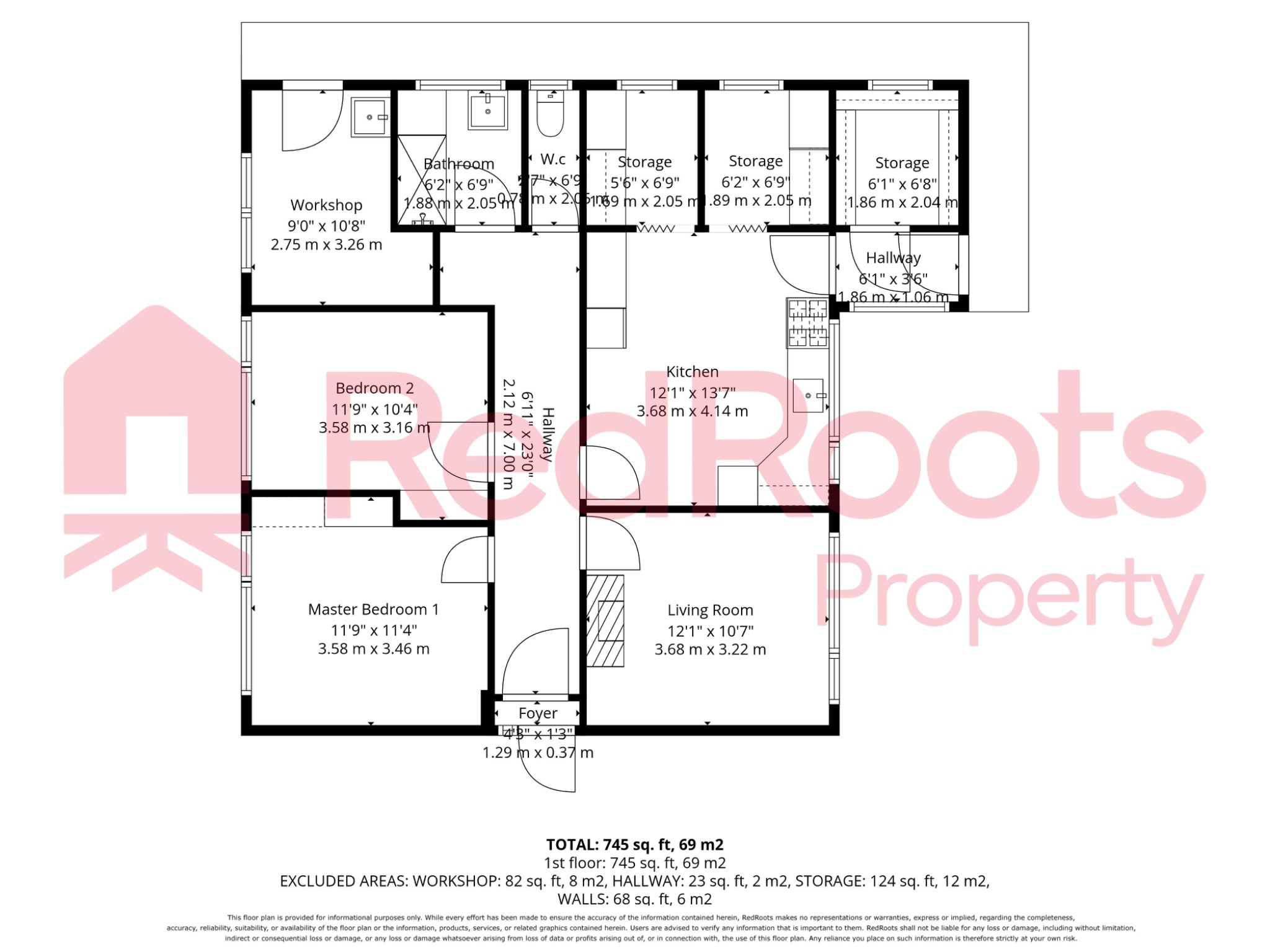 2 bed detached bungalow for sale in Station Road, Hatfield, Doncaster, DN7 - Property floorplan