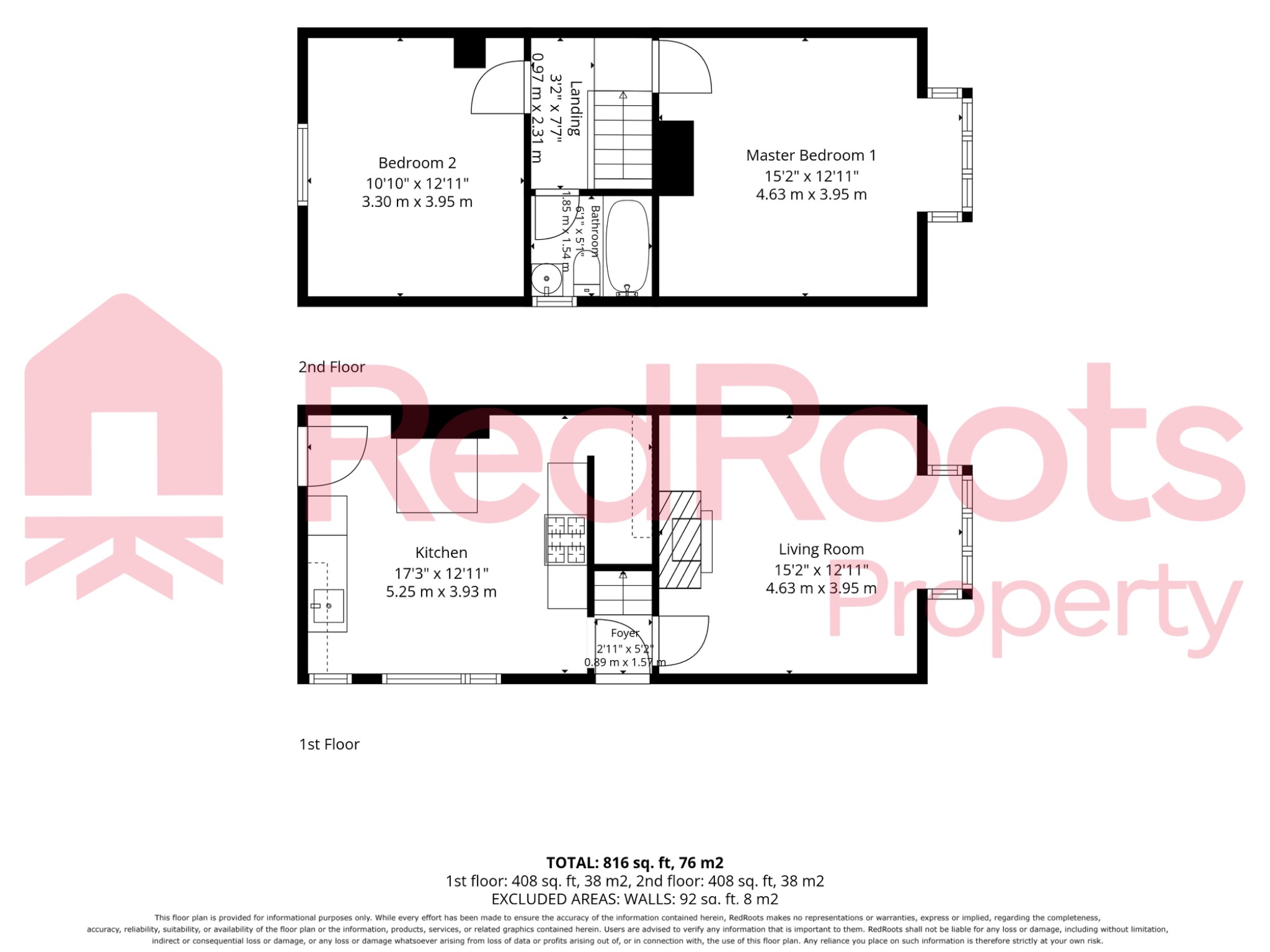 2 bed semi-detached house for sale in Sunnyside, Edenthorpe, Doncaster, DN3 - Property floorplan