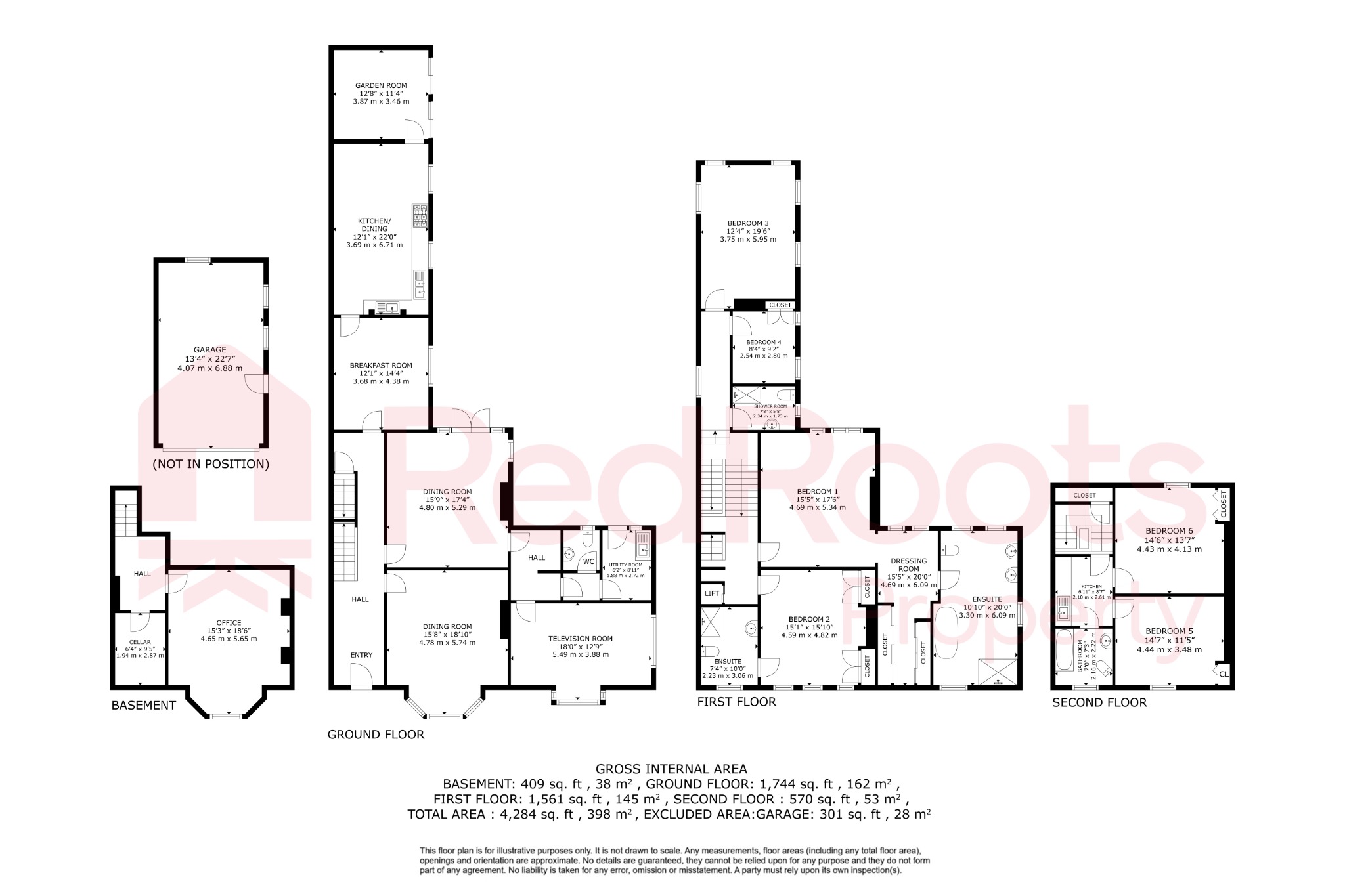 6 bed semi-detached house for sale in Regent Square, Doncaster, South Yorkshire, DN1 - Property floorplan