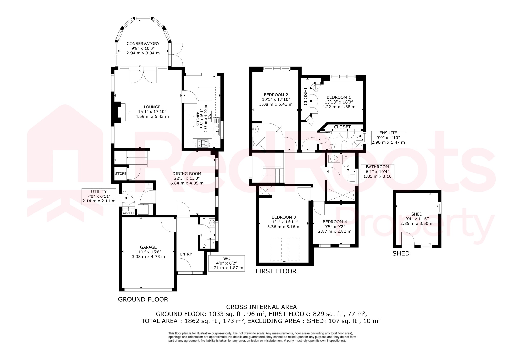 4 bed detached house for sale in Melton Road, Sprotbrough, Doncaster, DN5 - Property floorplan