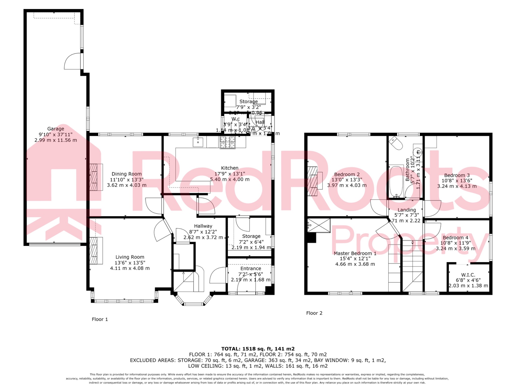 4 bed detached house for sale in Hill Crest house, Skellow, Doncaster, South Yorkshire, DN6 - Property floorplan