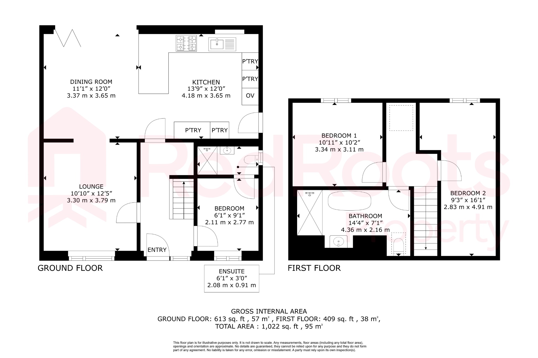 3 bed detached house for sale in 2 Long Pasture Drive, Norton, Doncaster, South Yorkshire, DN6 9FJ - Property floorplan