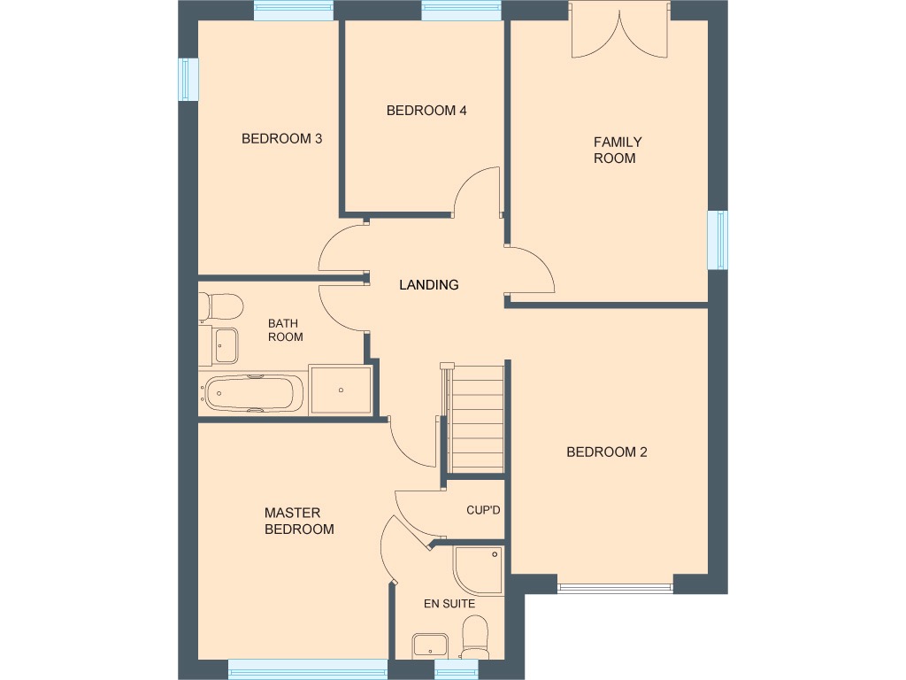 4 bed detached house for sale in The Grand Duke, Treetops II, Off Swann Road, South Kirkby, WF9 - Property floorplan