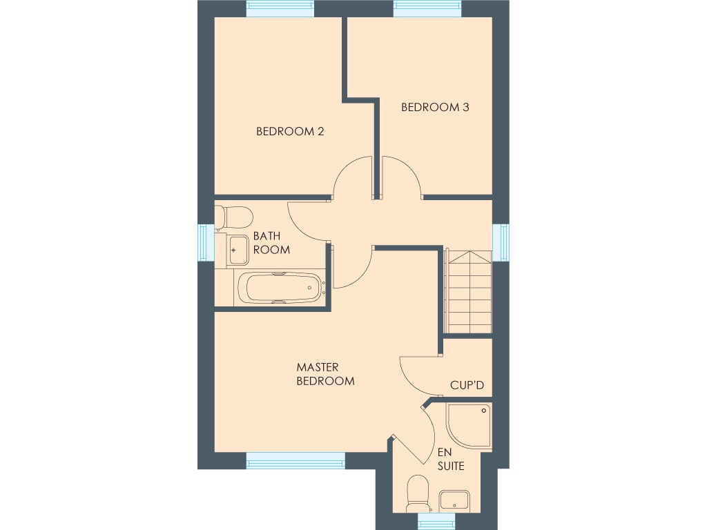 3 bed detached house for sale in The Viscountess, Treetops II, Off Swann Road, South Kirkby, WF9 - Property floorplan