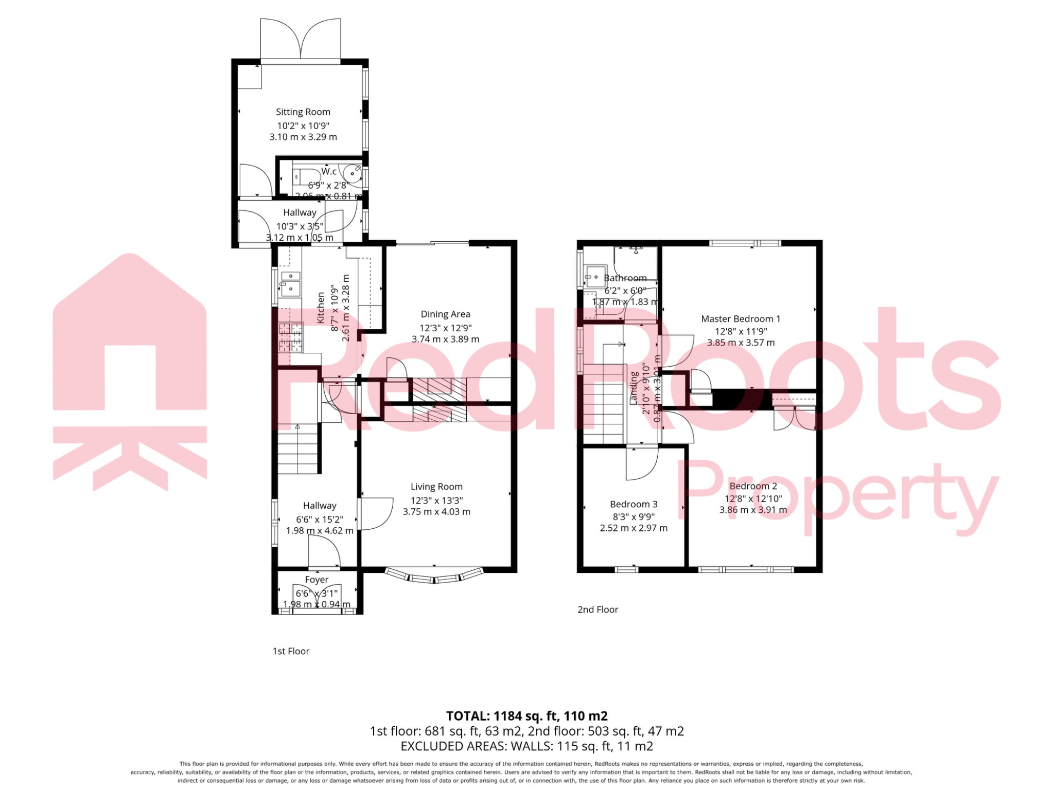 3 bed semi-detached house for sale in Haslemere Grove, Doncaster, South Yorkshire, DN5 - Property floorplan