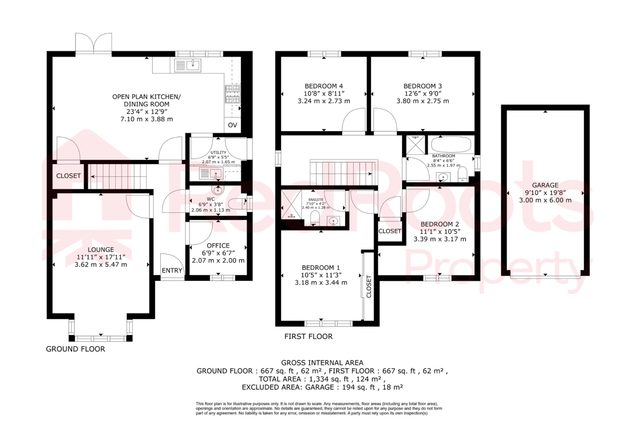 4 bed detached house for sale in Elm Crescent, Stanley, Wakefield, West Yorkshire, WF3 - Property floorplan