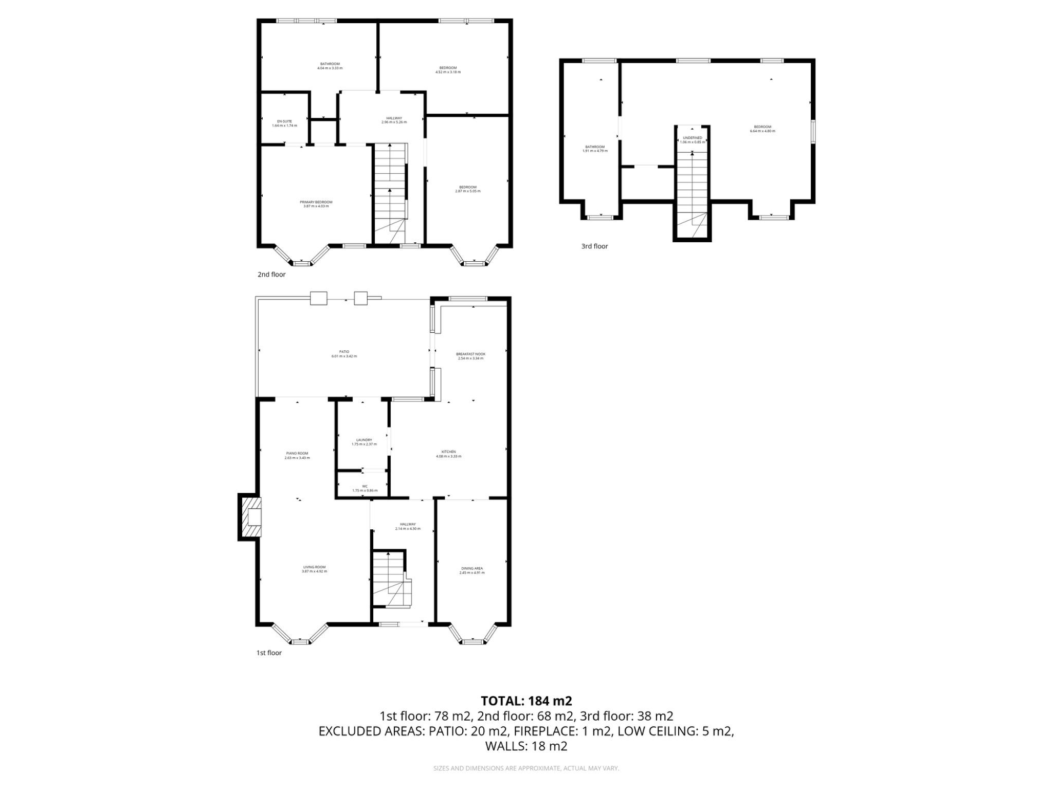 4 bed detached house for sale in Harlington Road, Mexborough, S64 - Property floorplan