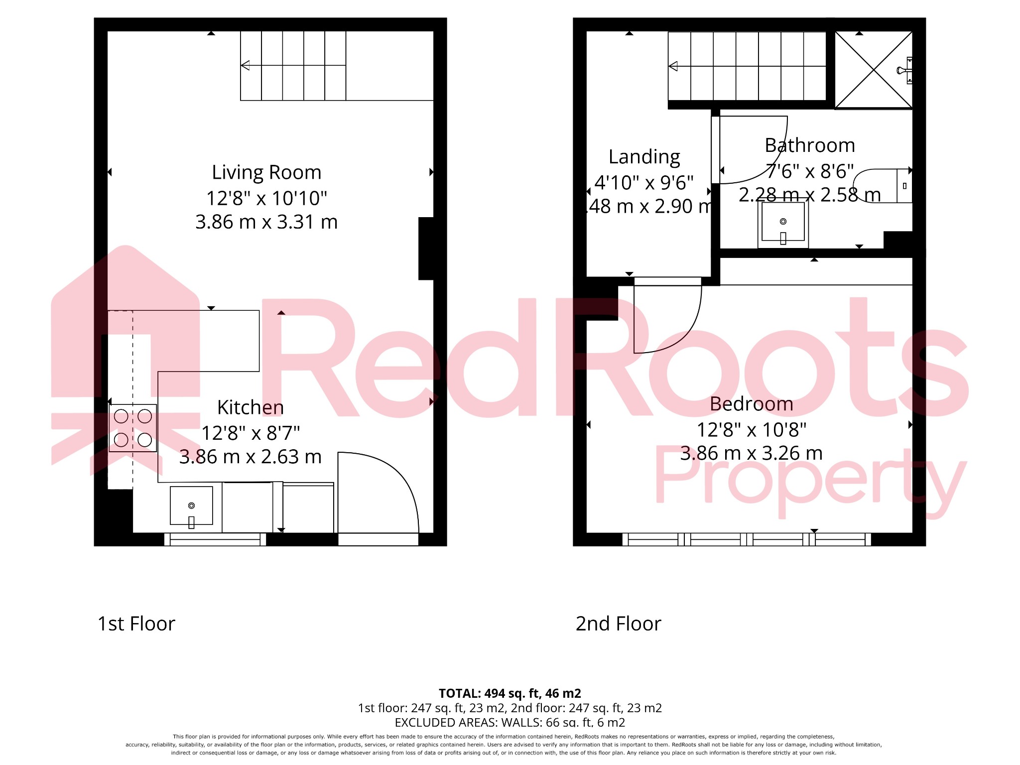 1 bed terraced house for sale in Lodge Street, Skelmanthorpe, HD8 9DR - Property floorplan